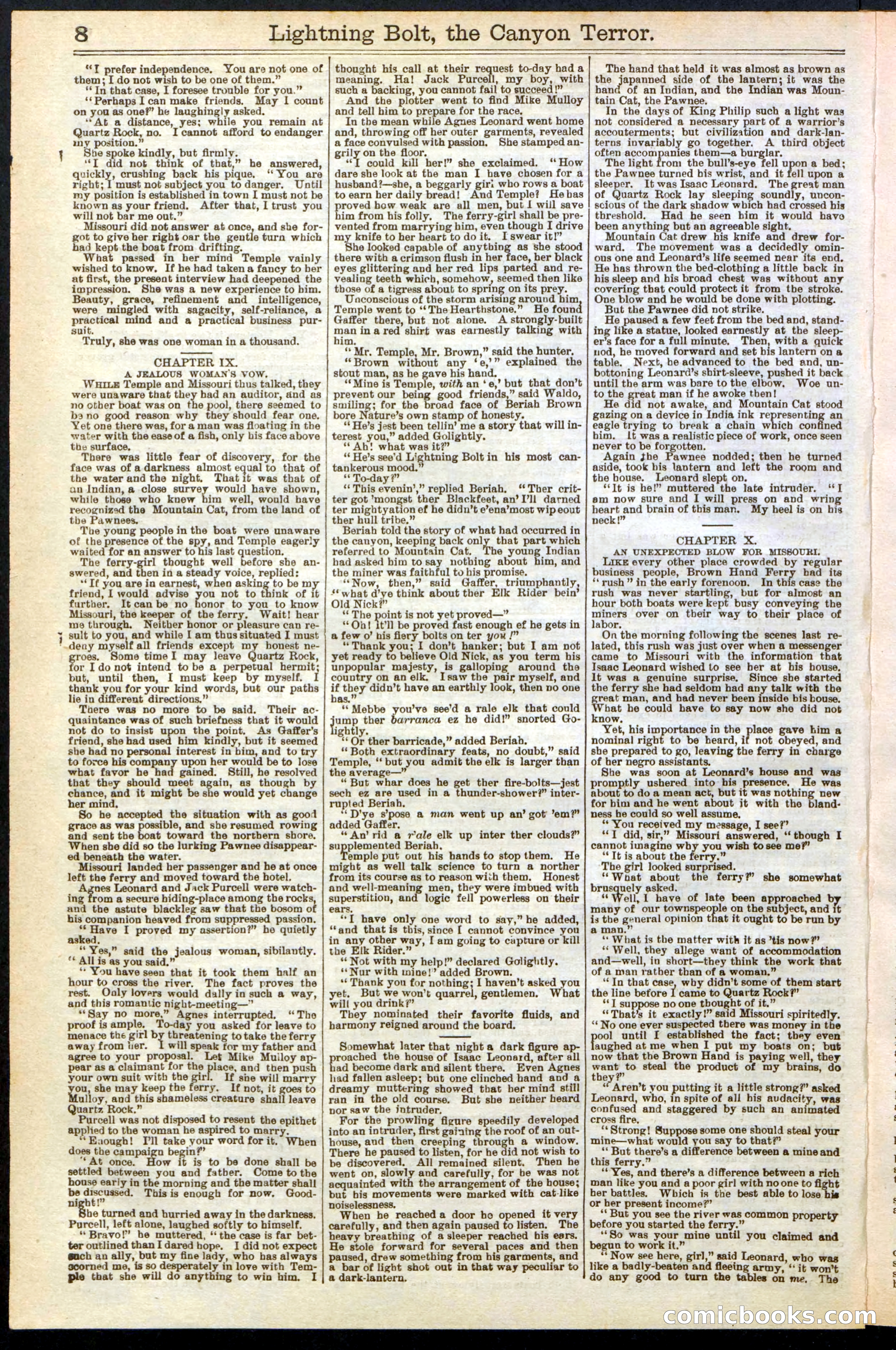 Beadle's Dime Library No. 285 — page 8 of 32