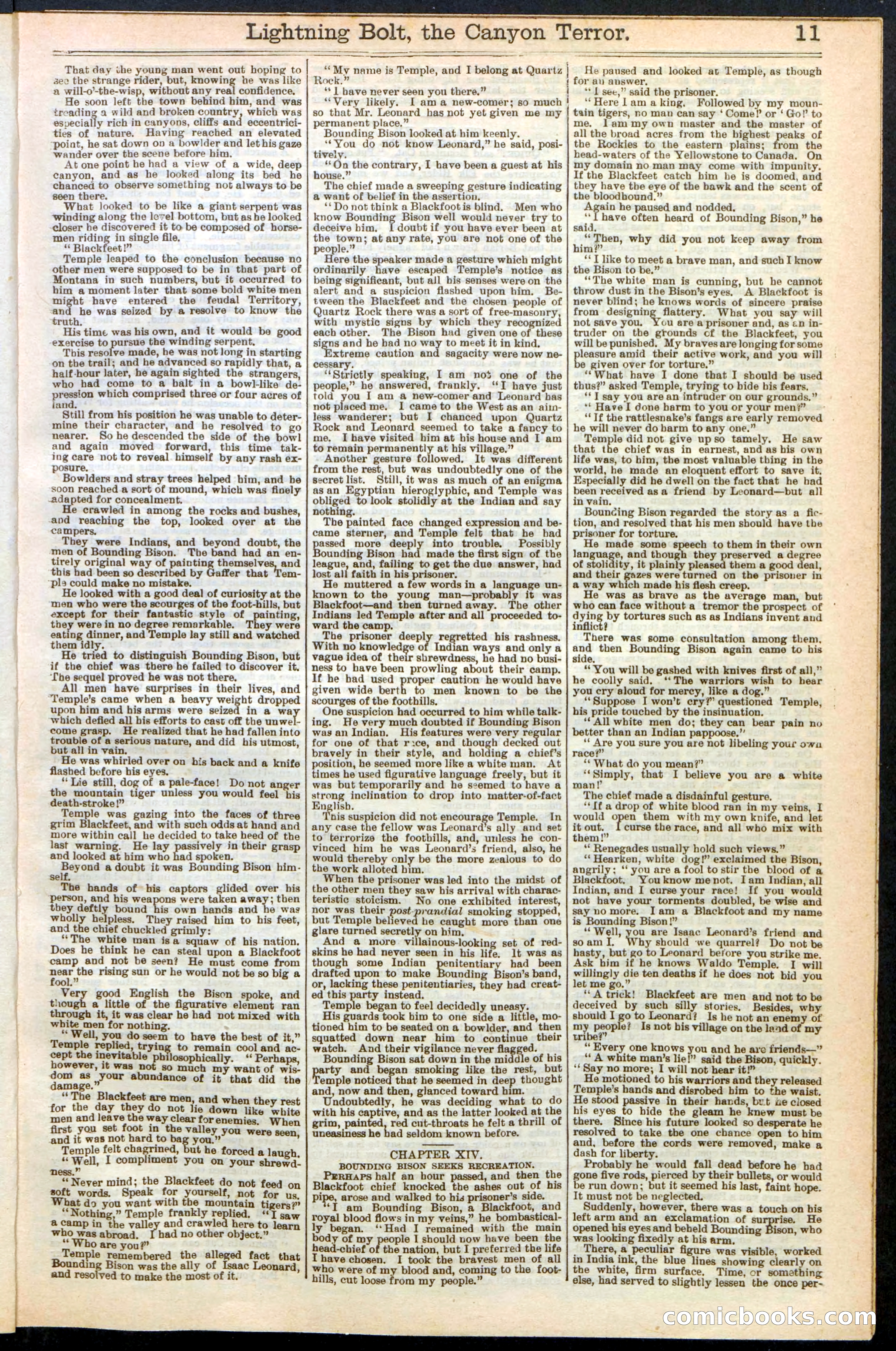 Beadle's Dime Library No. 285 — page 11 of 32