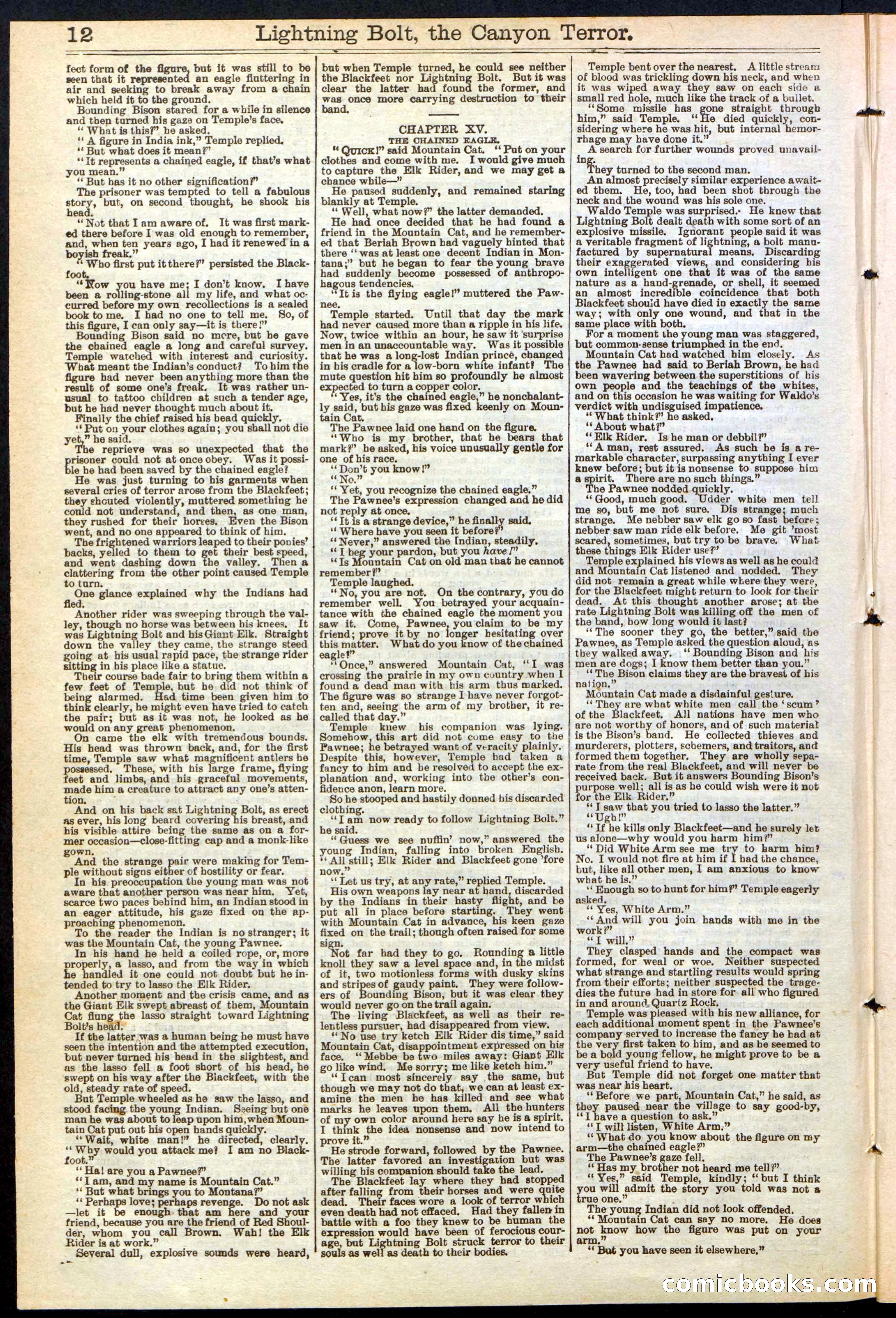 Beadle's Dime Library No. 285 — page 12 of 32