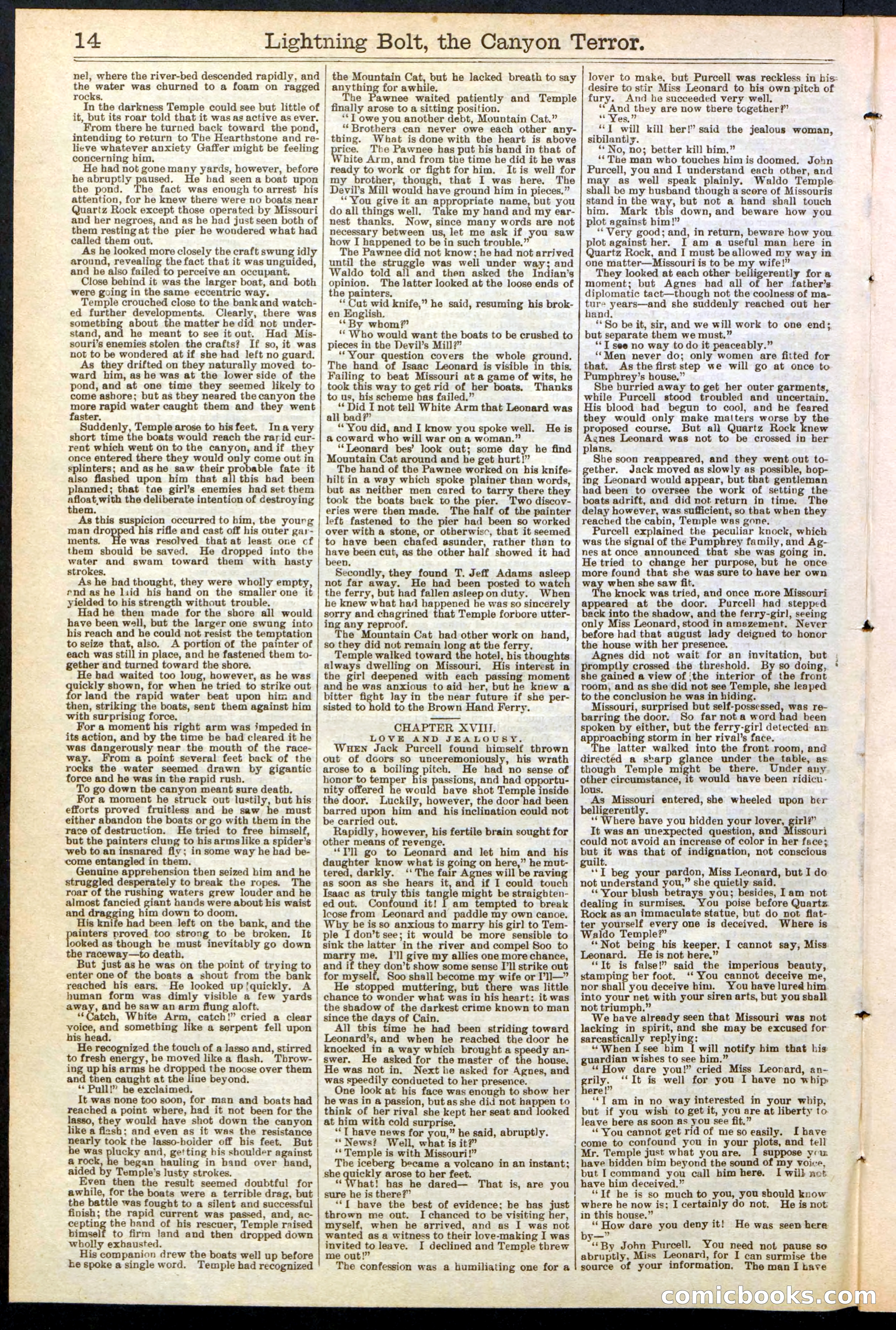 Beadle's Dime Library No. 285 — page 14 of 32