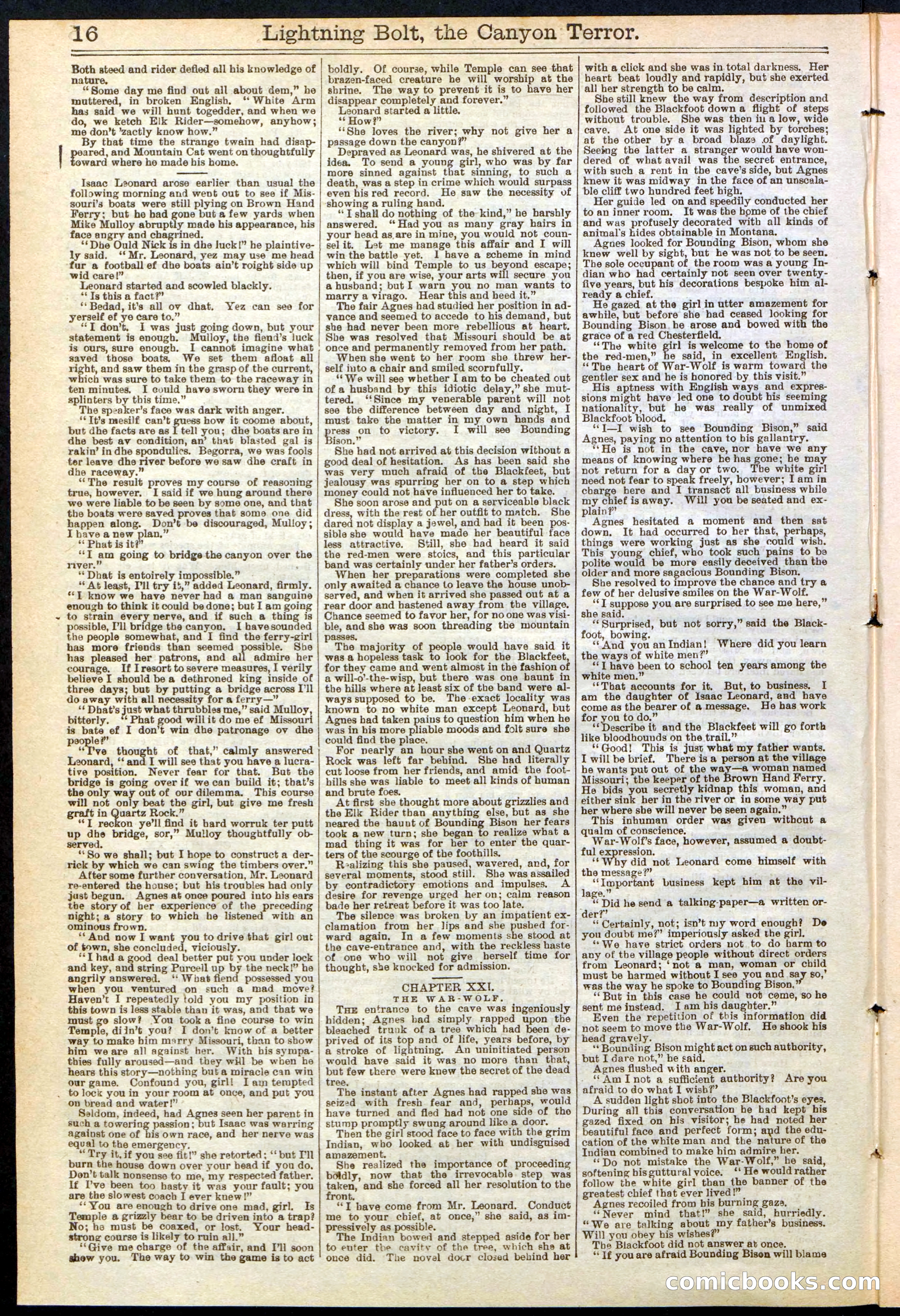 Beadle's Dime Library No. 285 — page 16 of 32