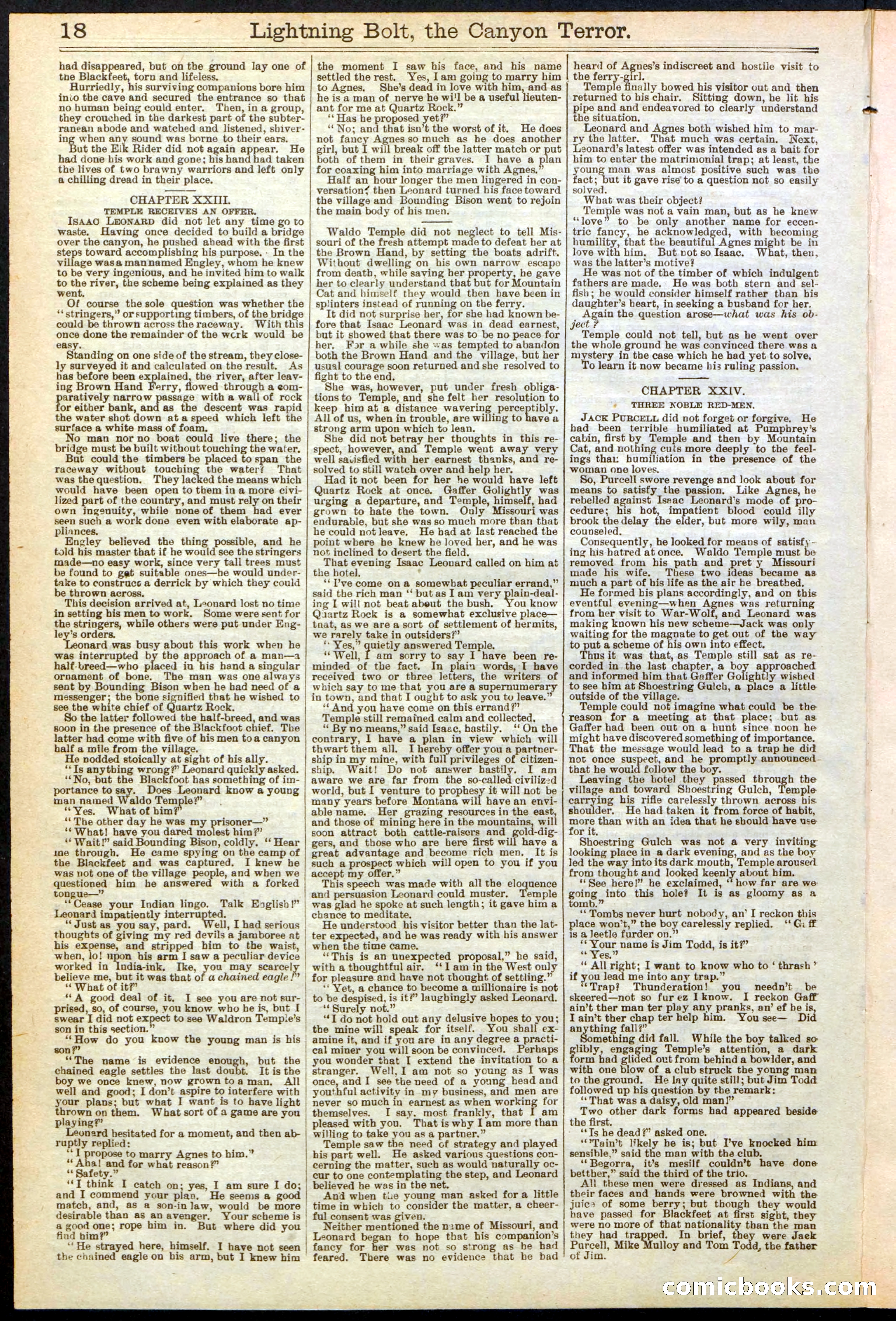 Beadle's Dime Library No. 285 — page 18 of 32