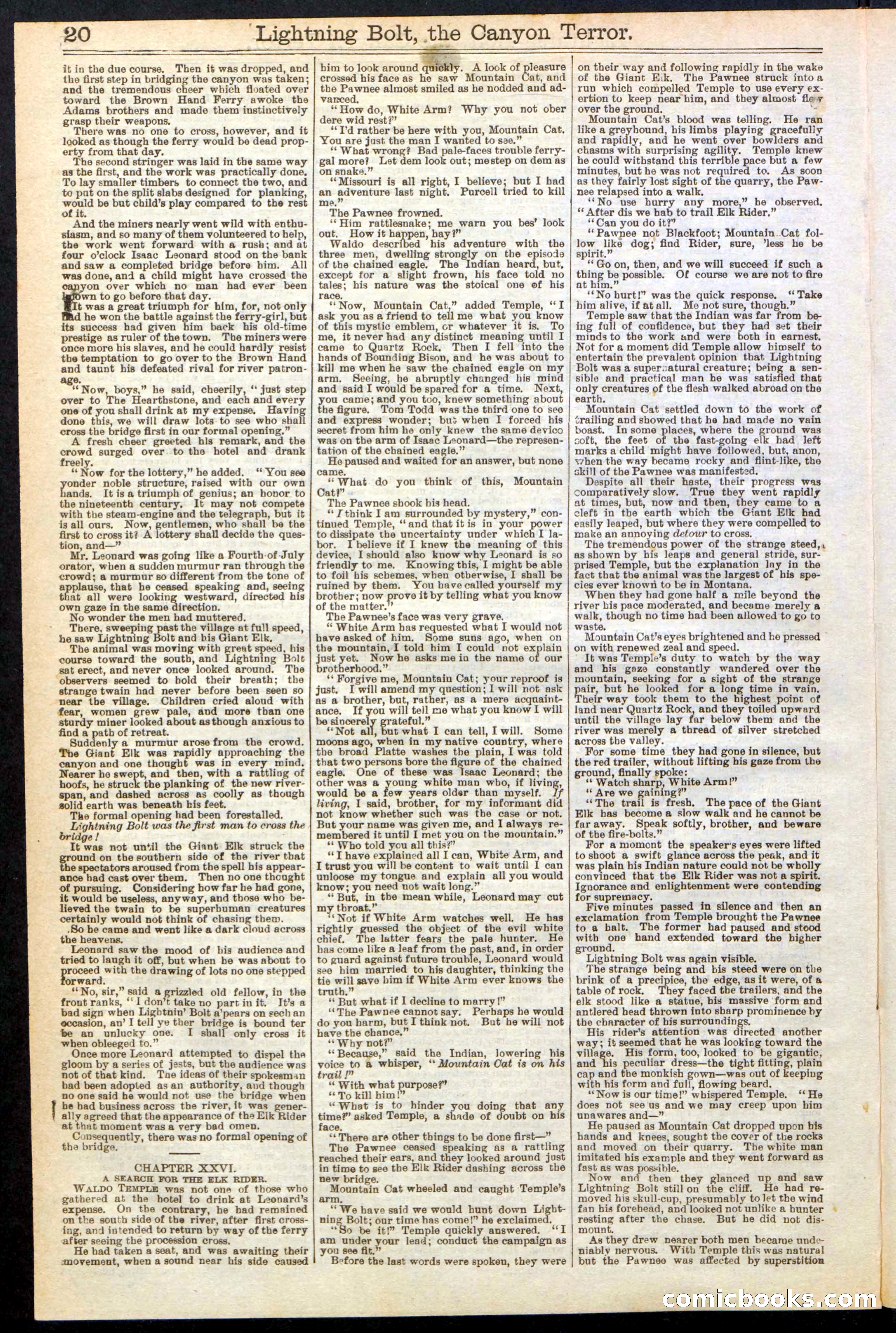 Beadle's Dime Library No. 285 — page 20 of 32