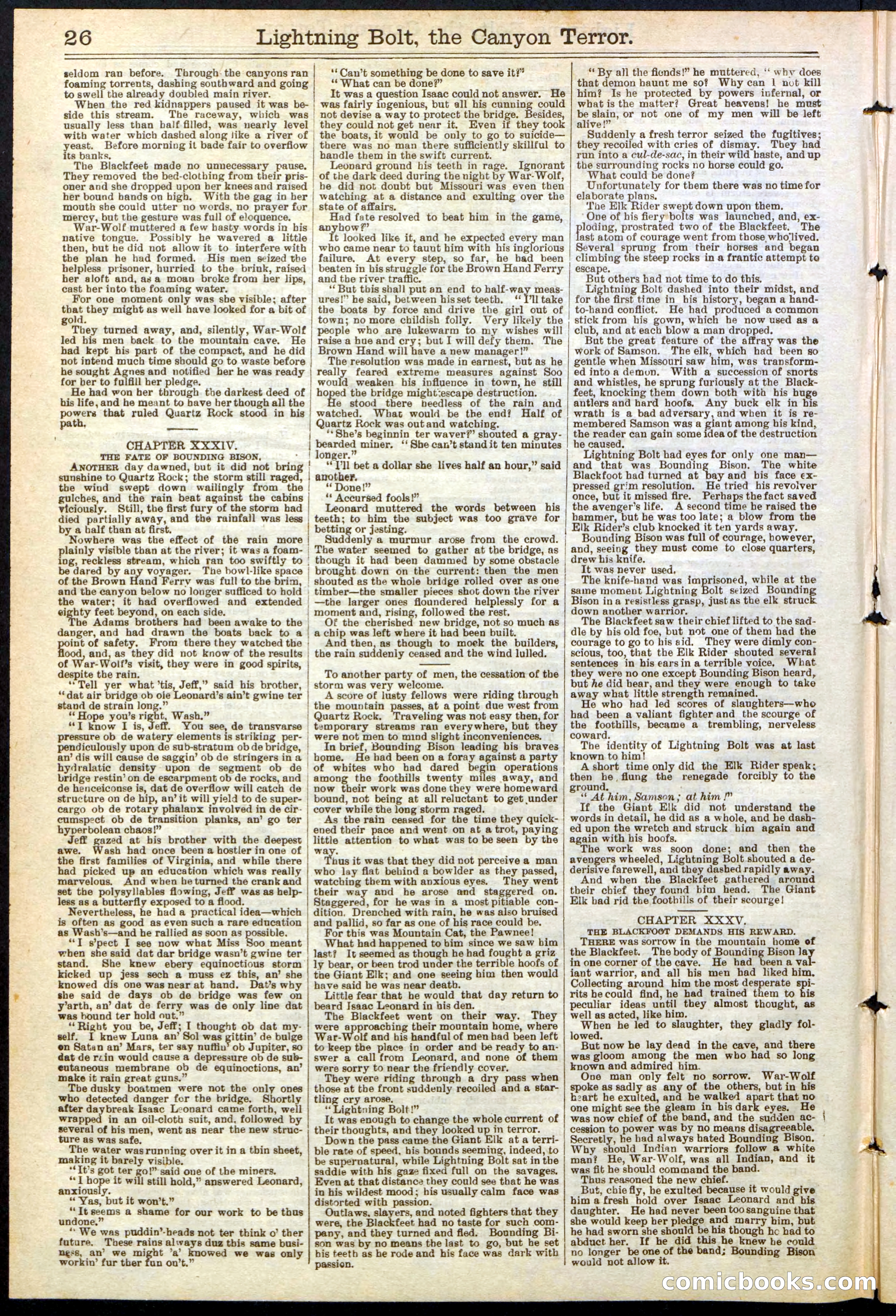 Beadle's Dime Library No. 285 — page 26 of 32