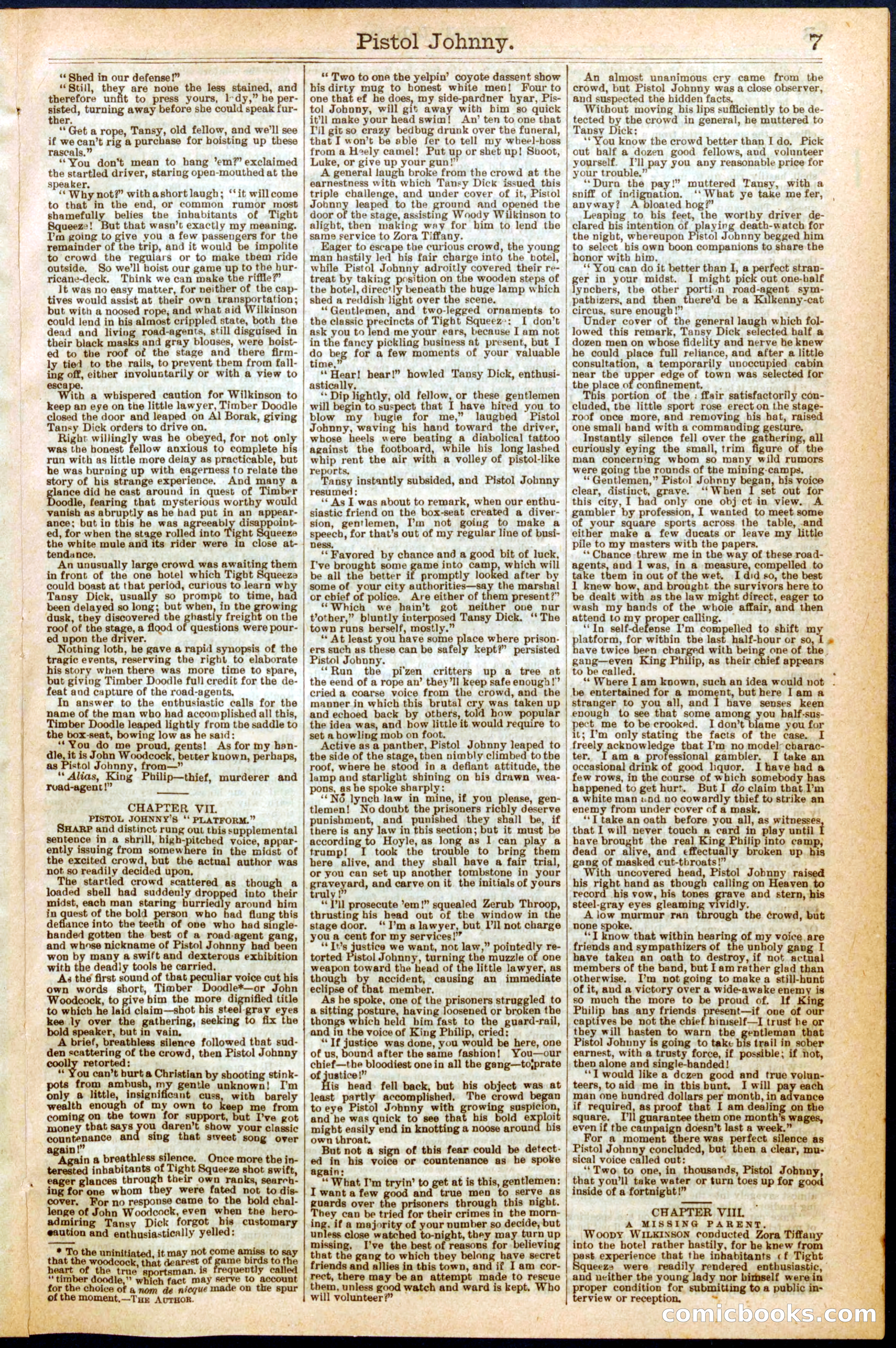 Beadle's Dime Library No. 286 — page 7 of 32