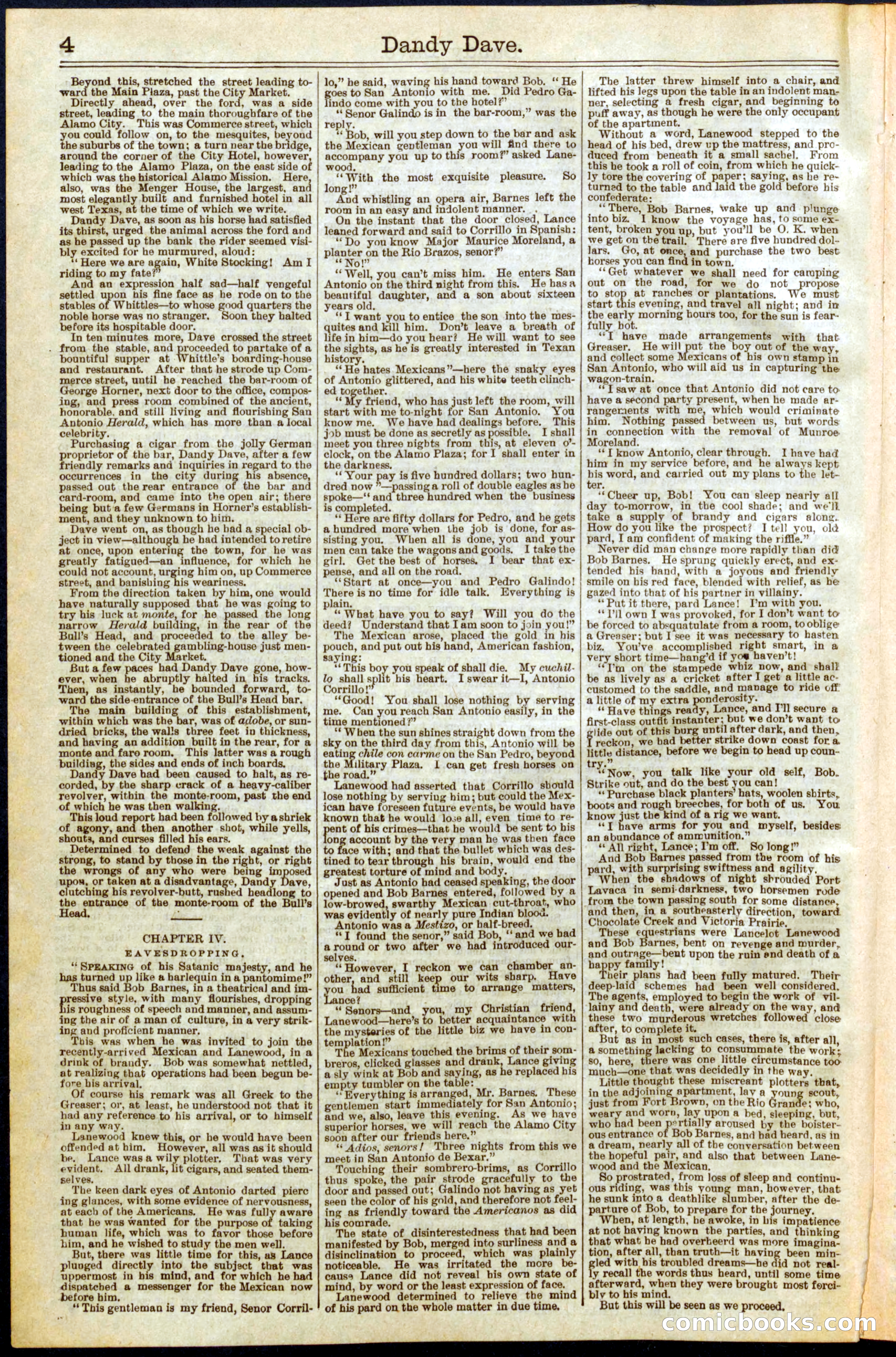 Beadle's New York Dime Library, No. 287 — page 4 of 32