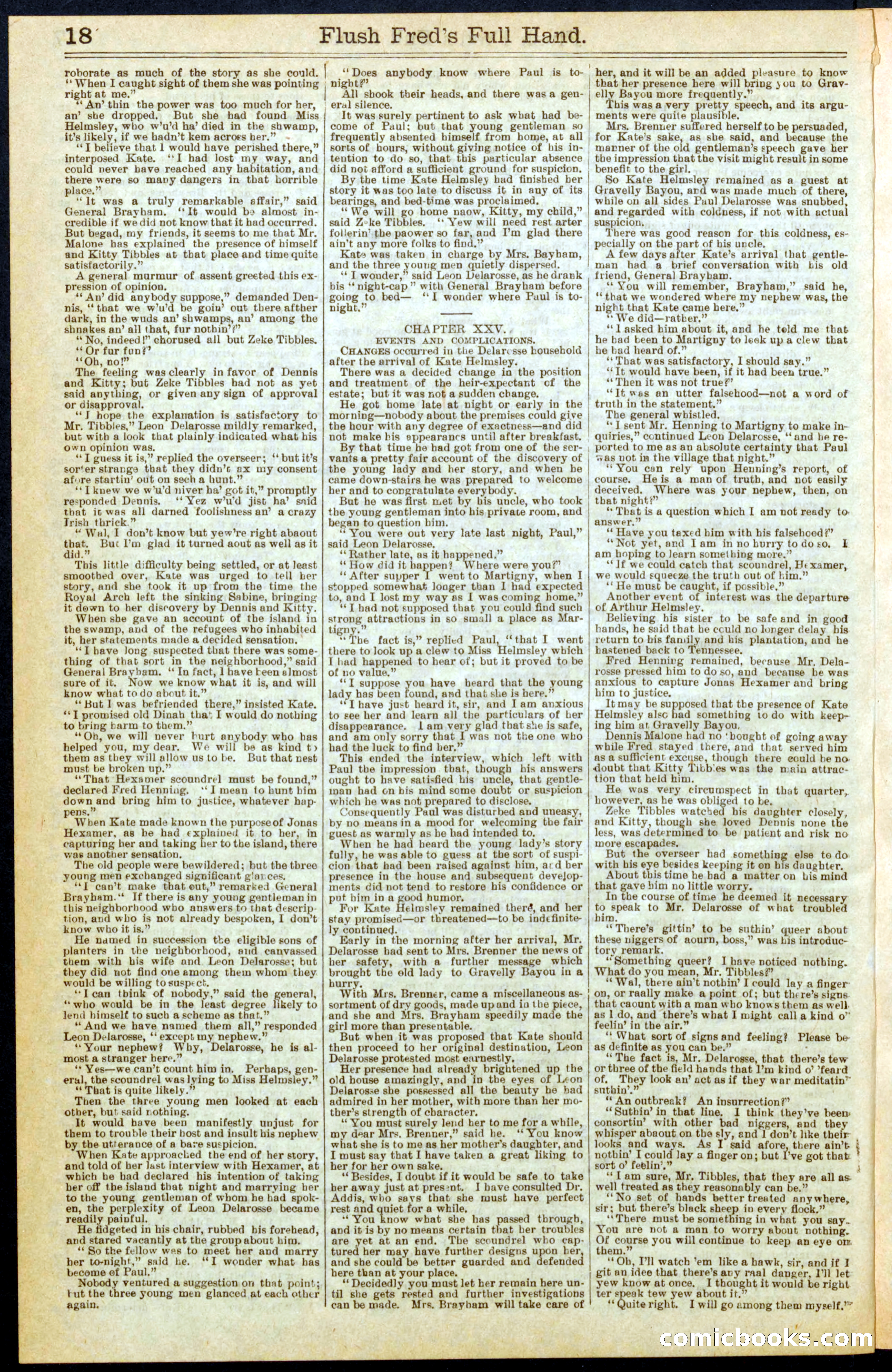 Beadle's New York Dime Library No. 289 — page 18 of 24