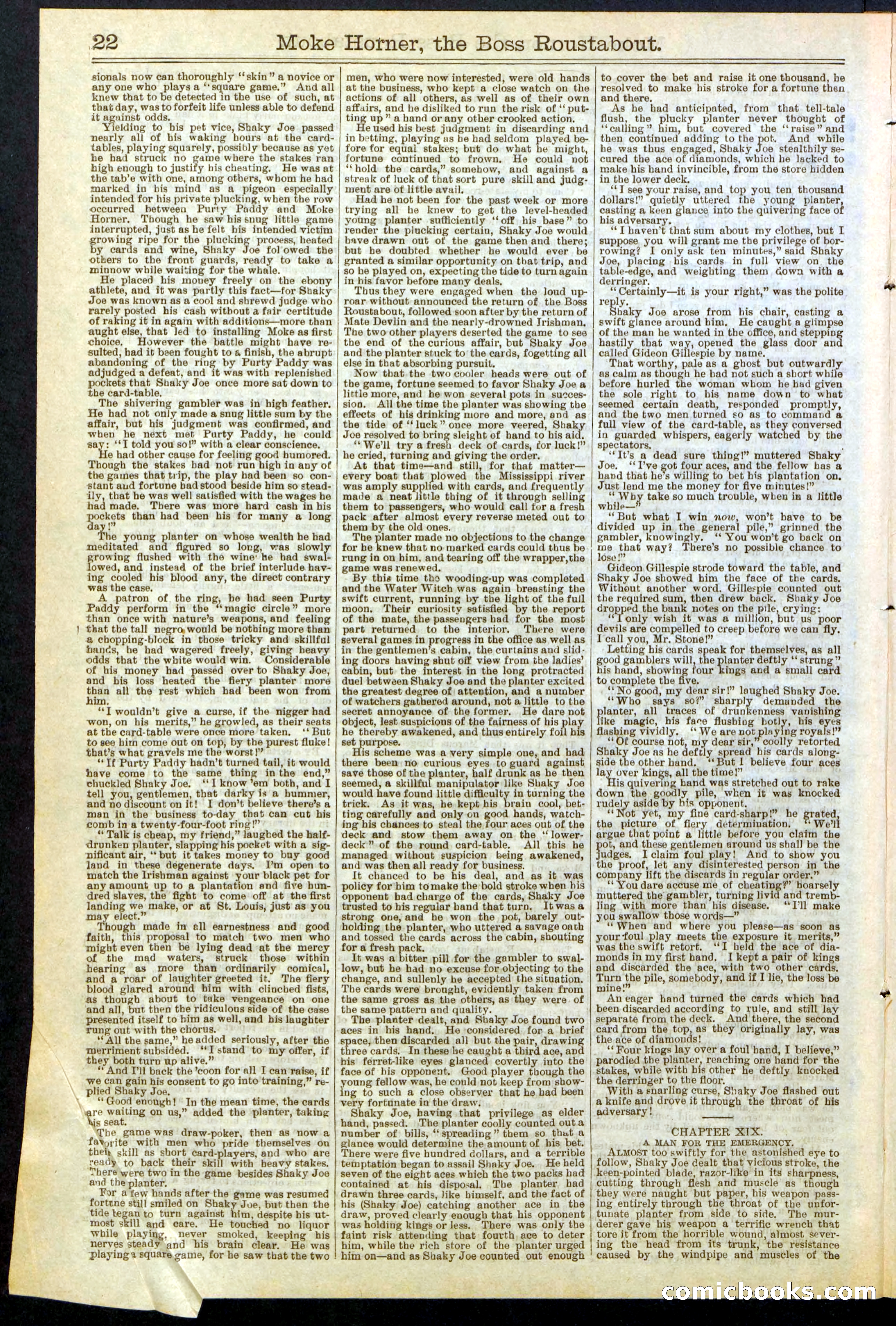 Beadle's New York Dime Library, No. 292 — page 22 of 32