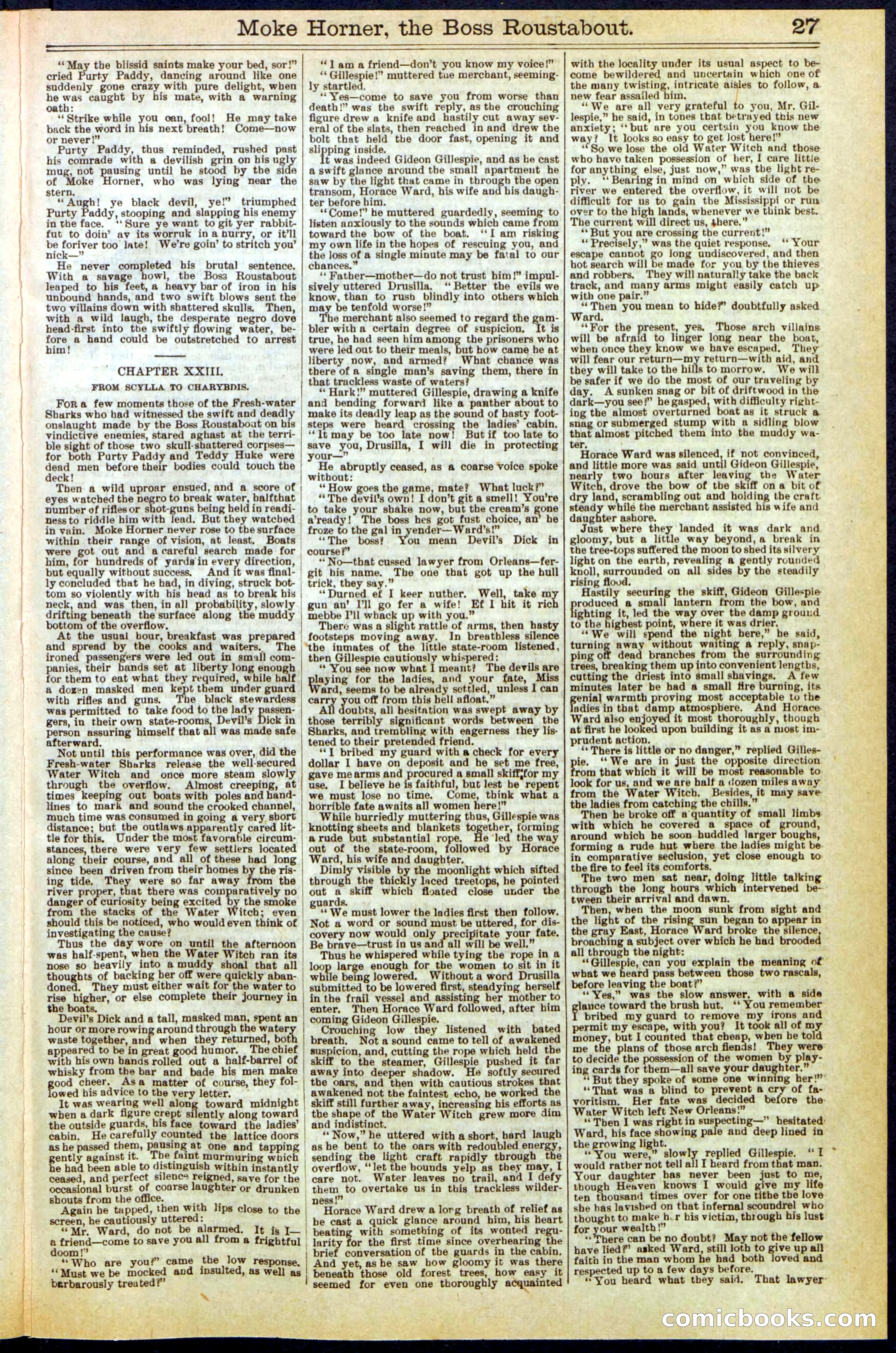 Beadle's New York Dime Library, No. 292 — page 27 of 32