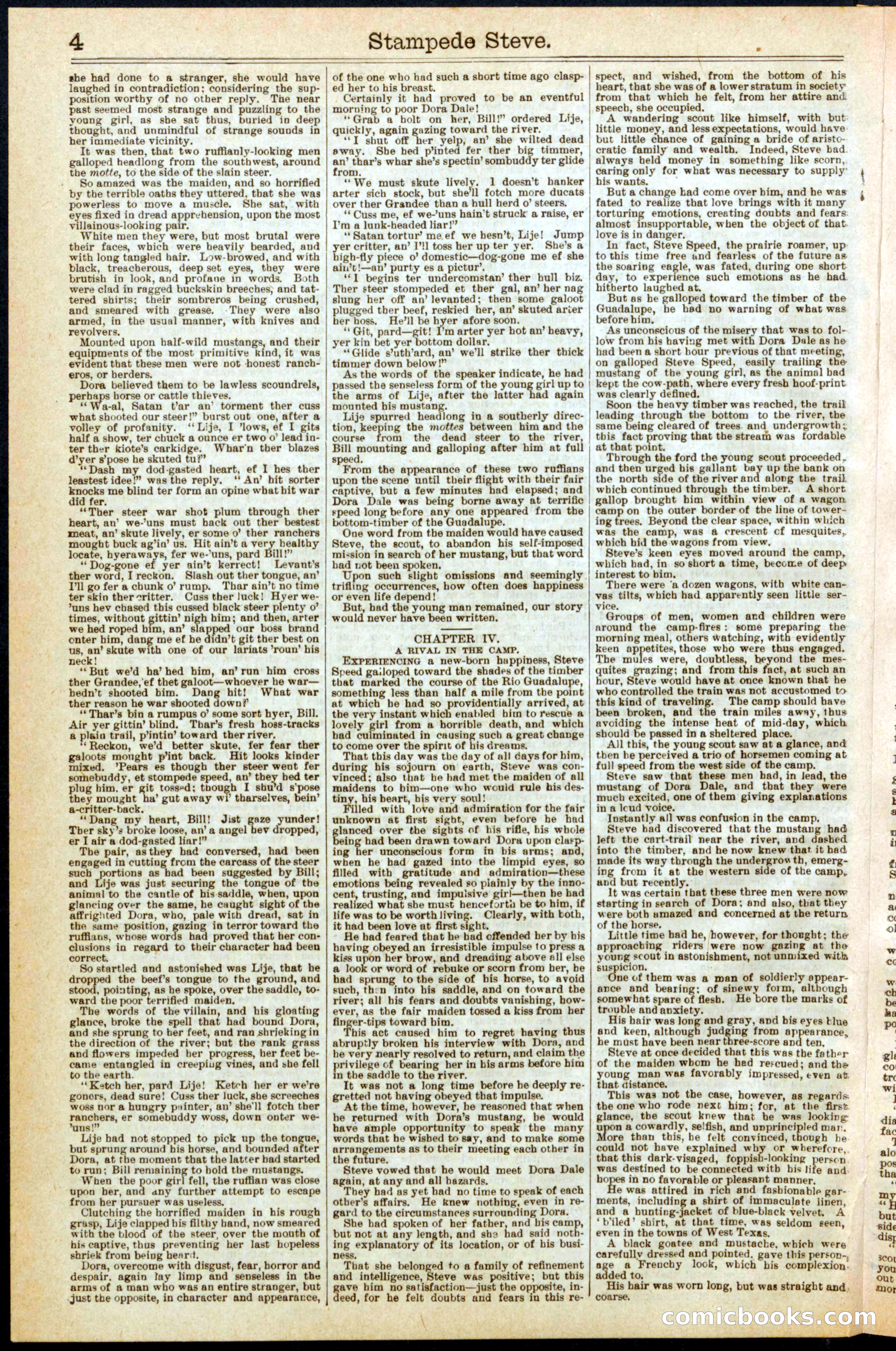 Beadle's New York Dime Library No. 293 — page 4 of 32