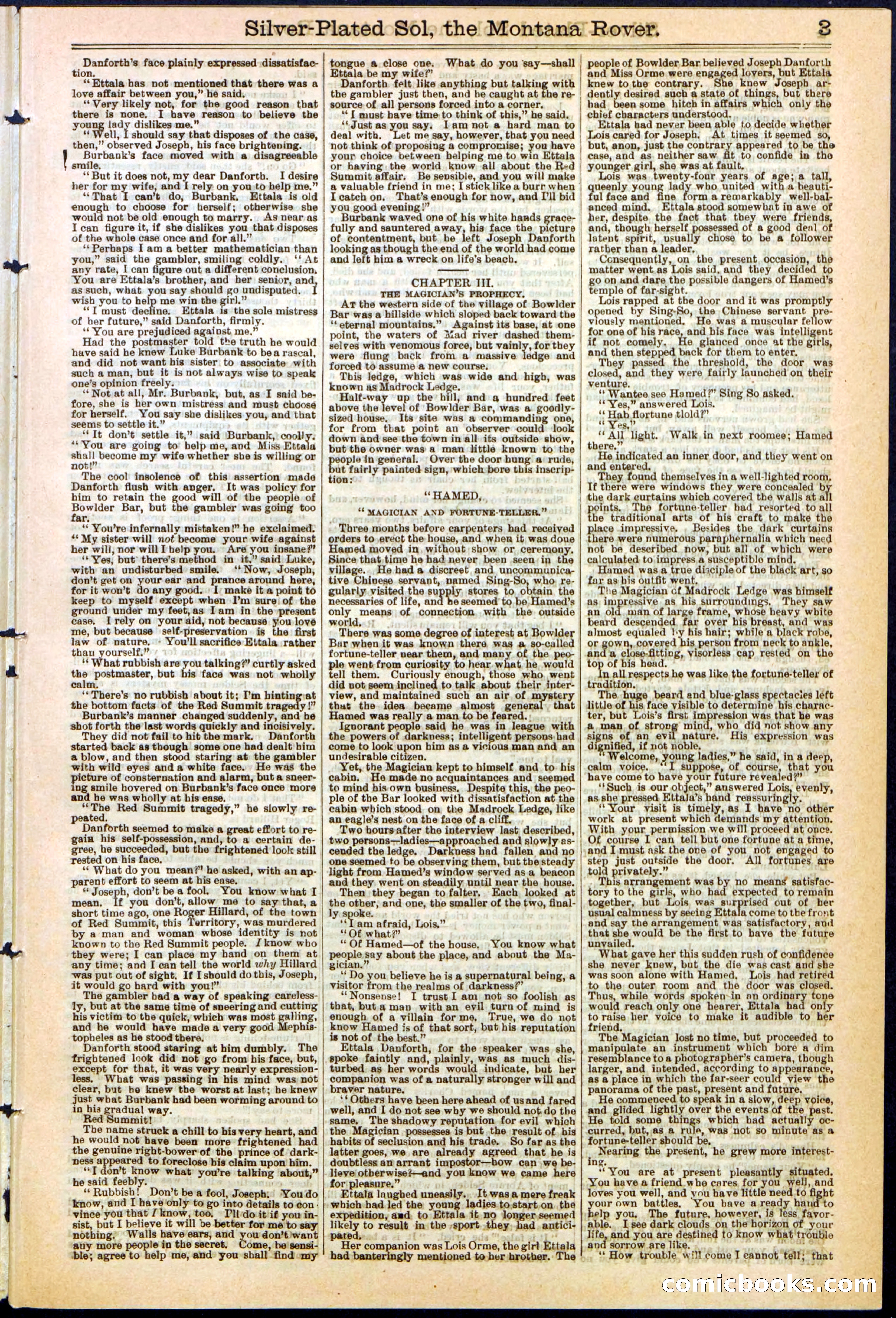 Beadle's Dime Library No. 305 — page 3 of 32