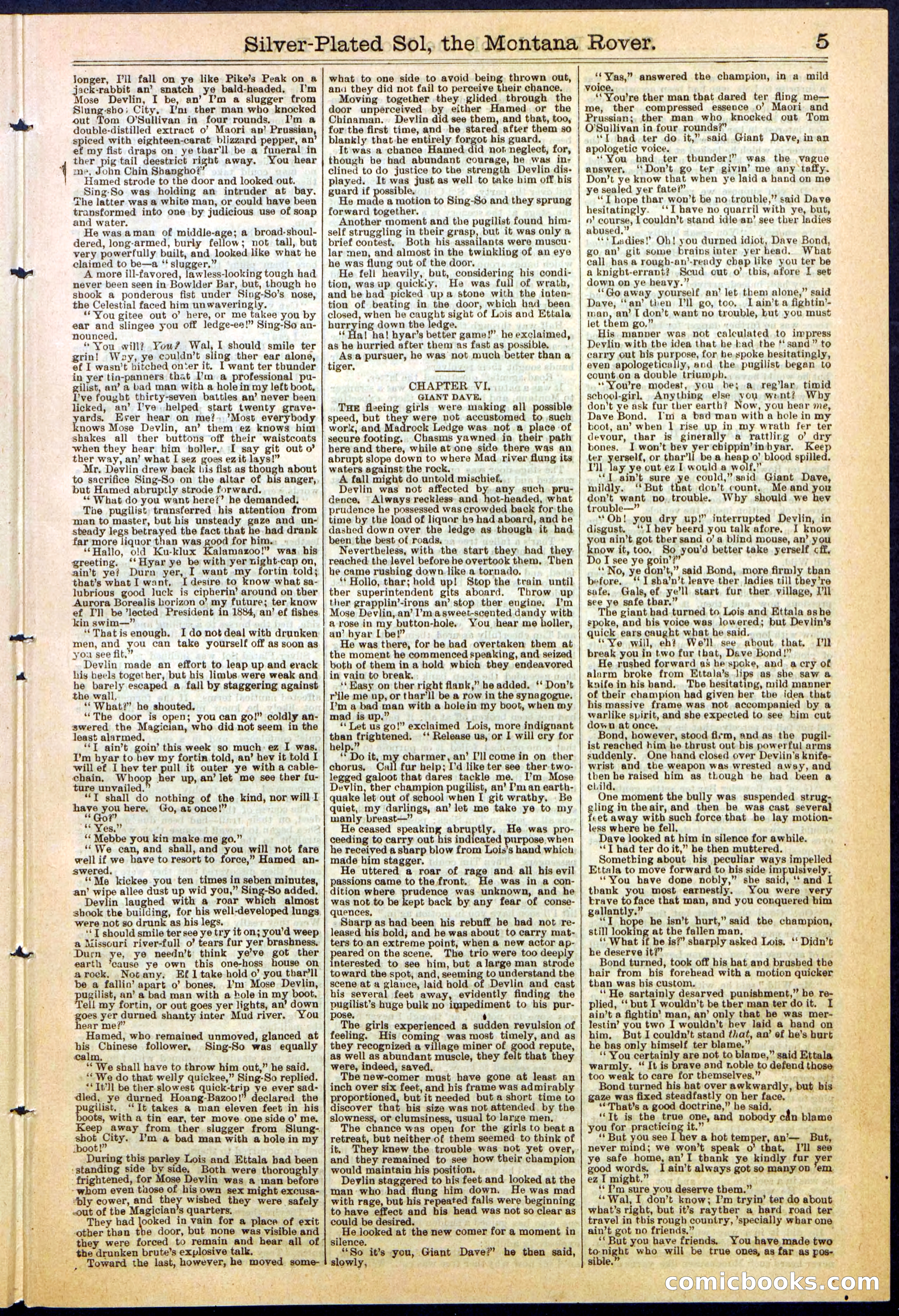 Beadle's Dime Library No. 305 — page 5 of 32