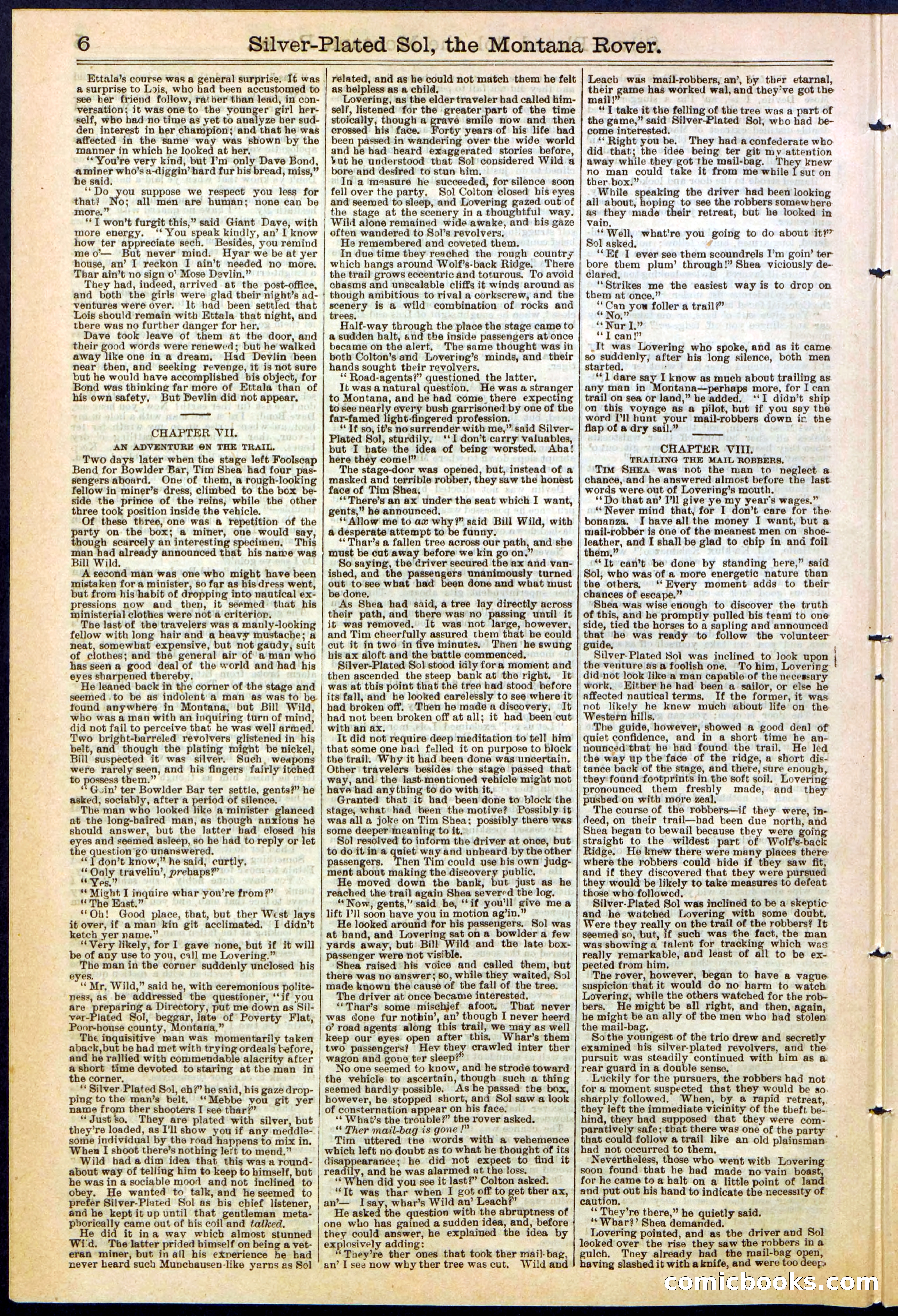 Beadle's Dime Library No. 305 — page 6 of 32