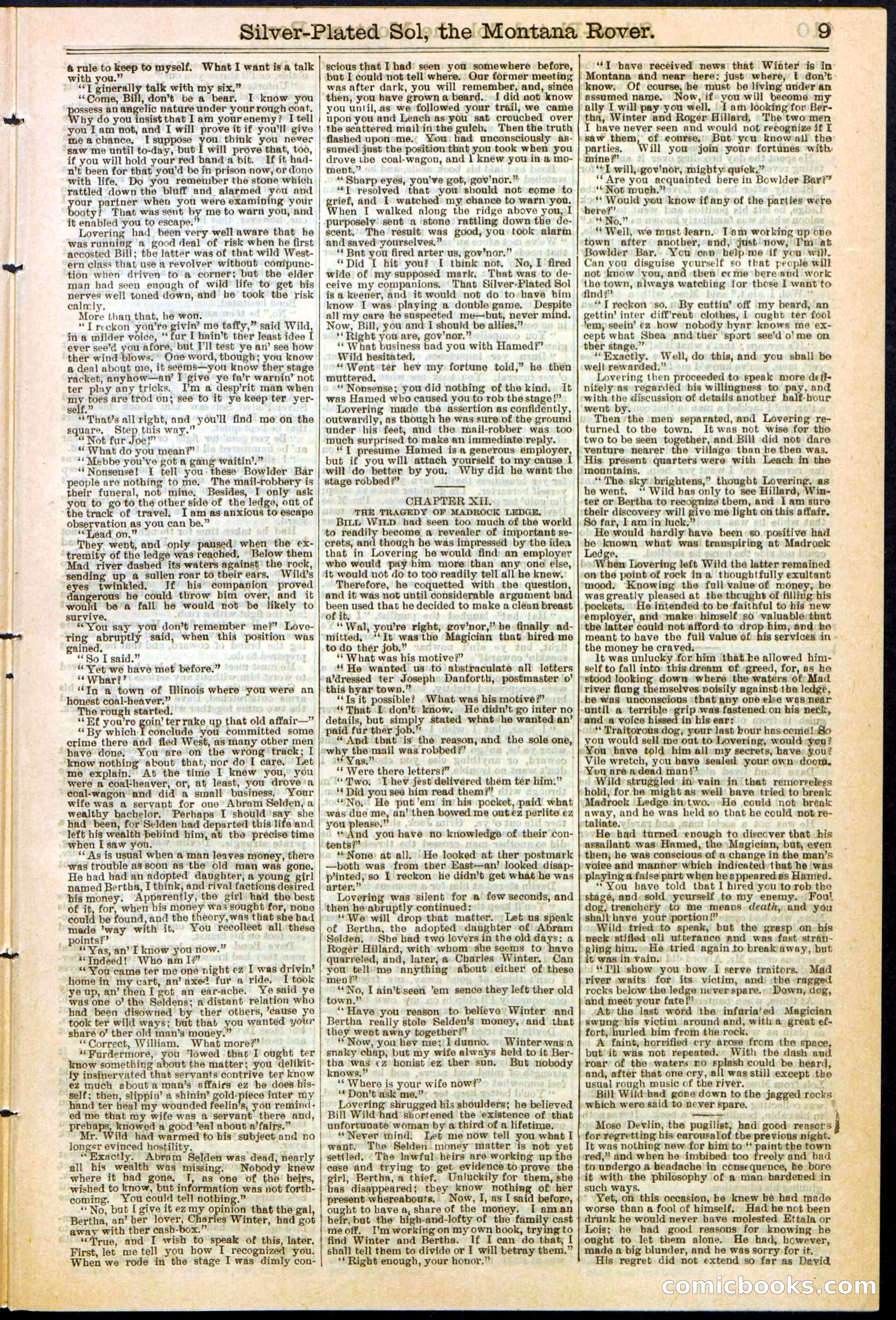 Beadle's Dime Library No. 305 — page 9 of 32