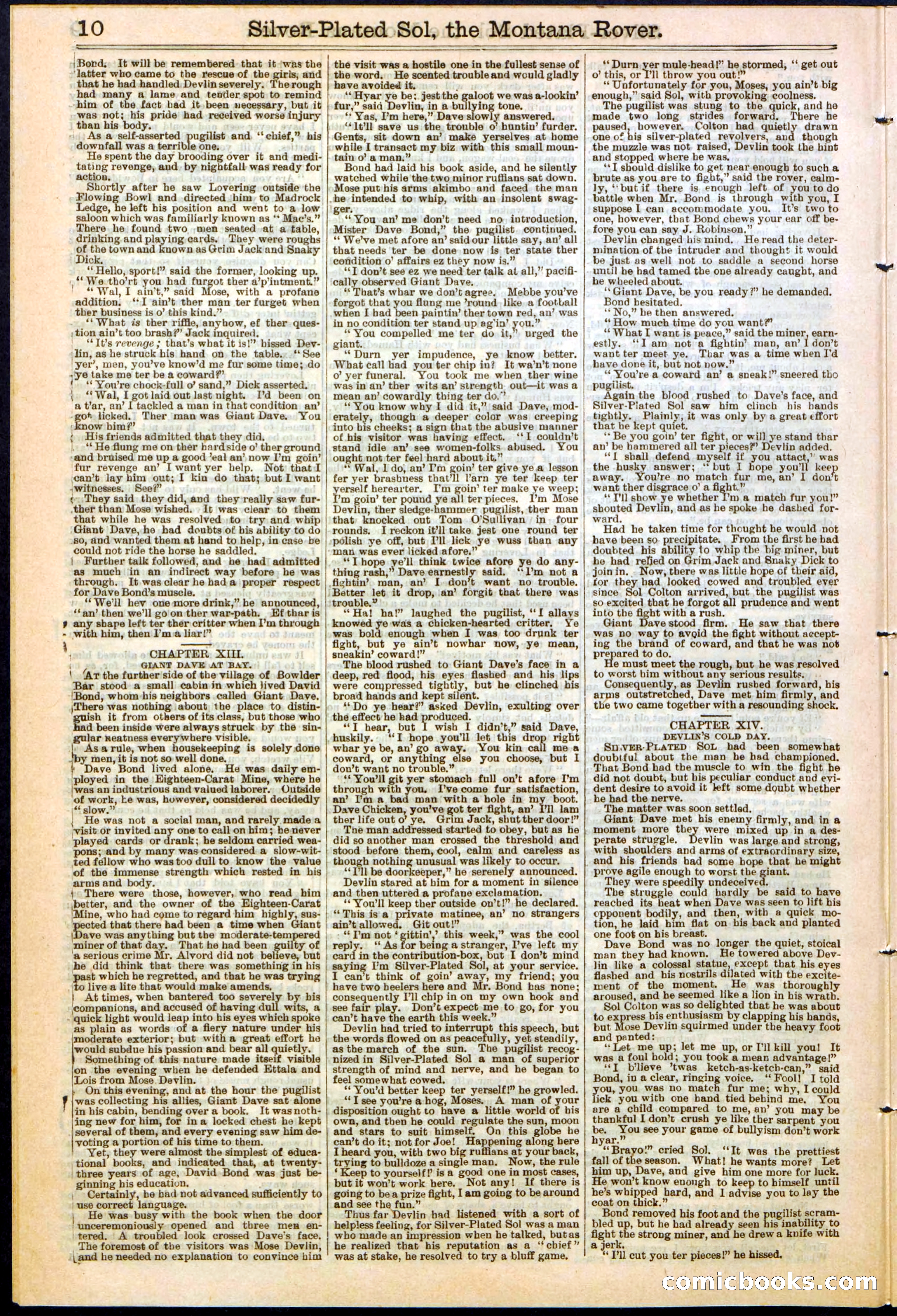 Beadle's Dime Library No. 305 — page 10 of 32