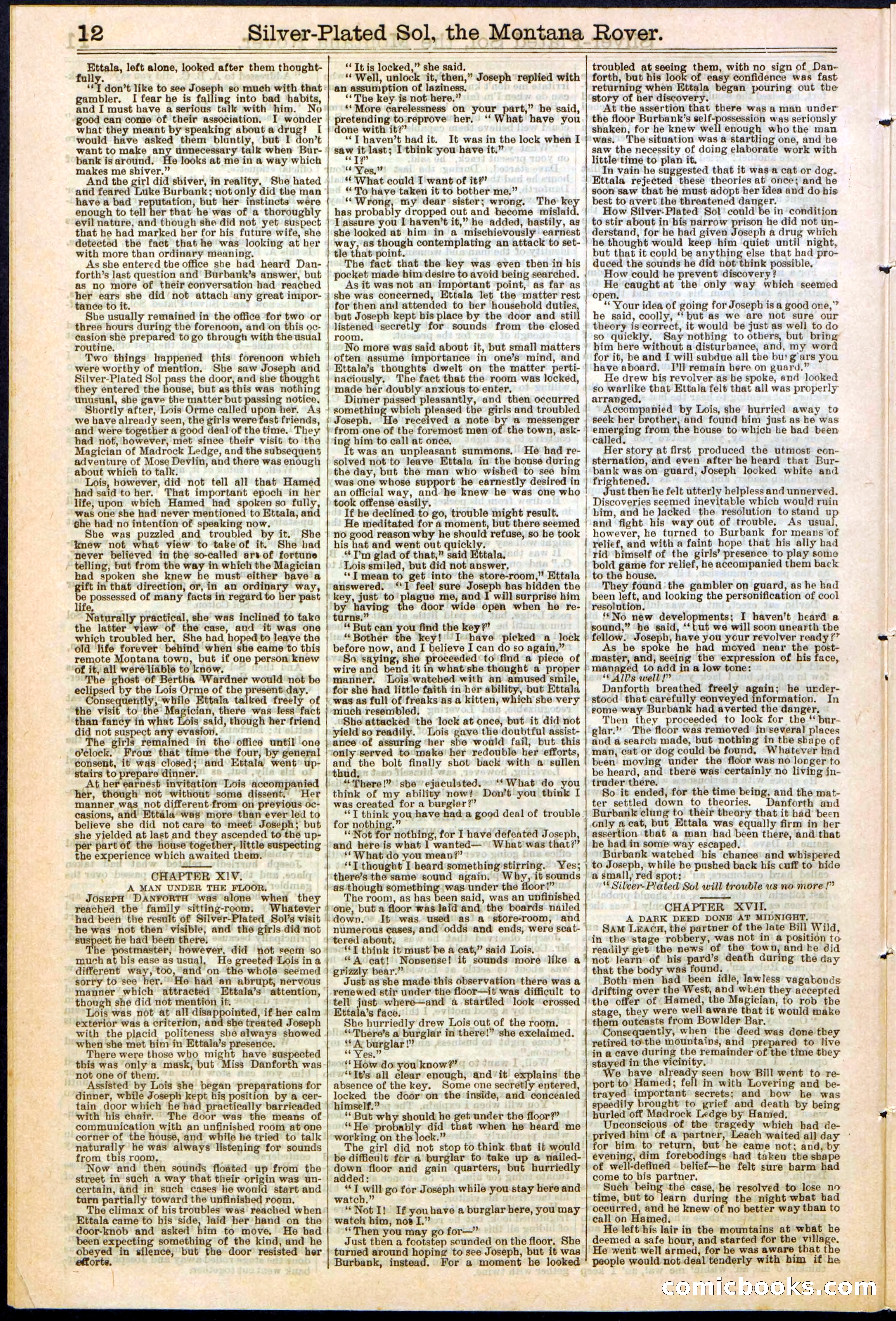 Beadle's Dime Library No. 305 — page 12 of 32