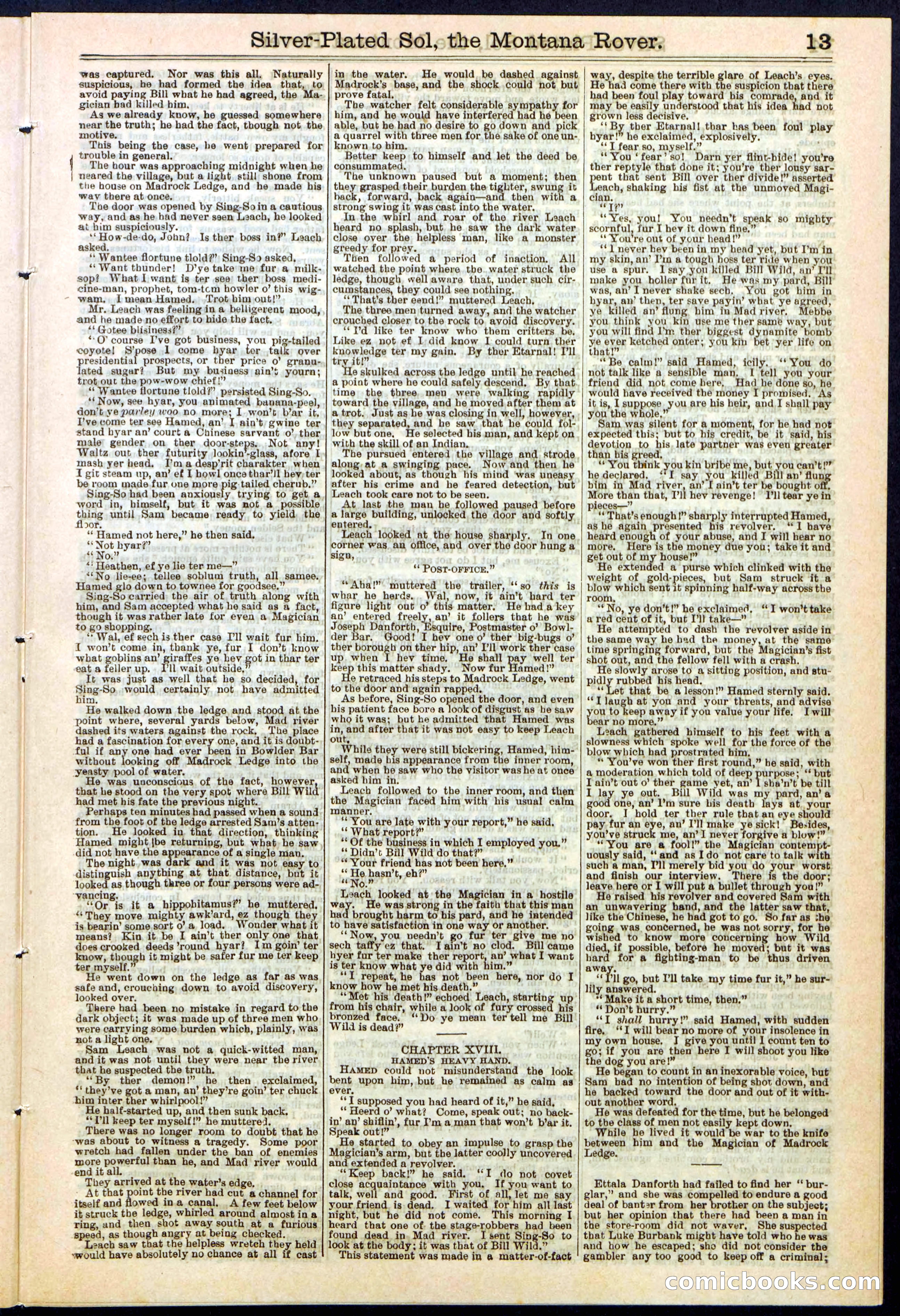 Beadle's Dime Library No. 305 — page 13 of 32