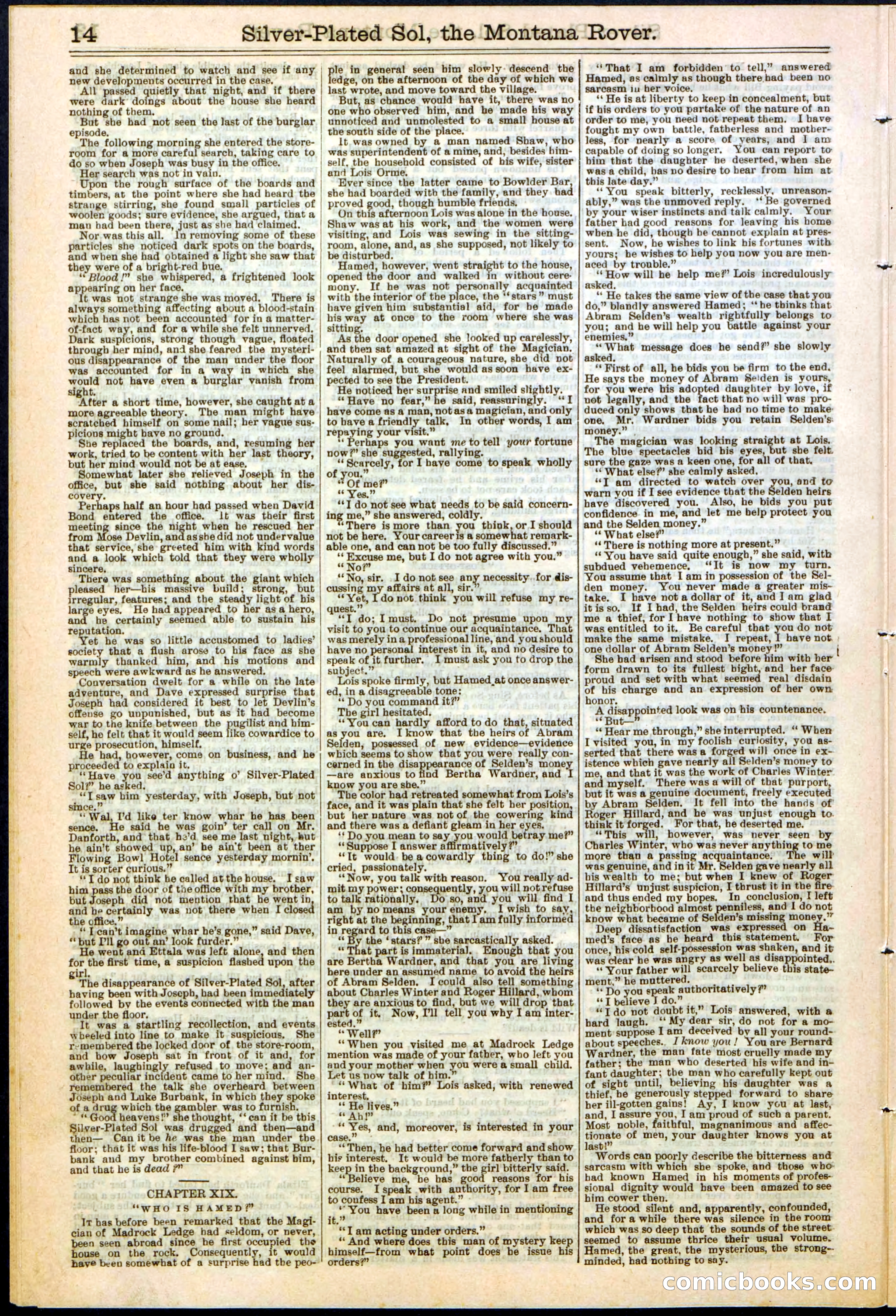 Beadle's Dime Library No. 305 — page 14 of 32