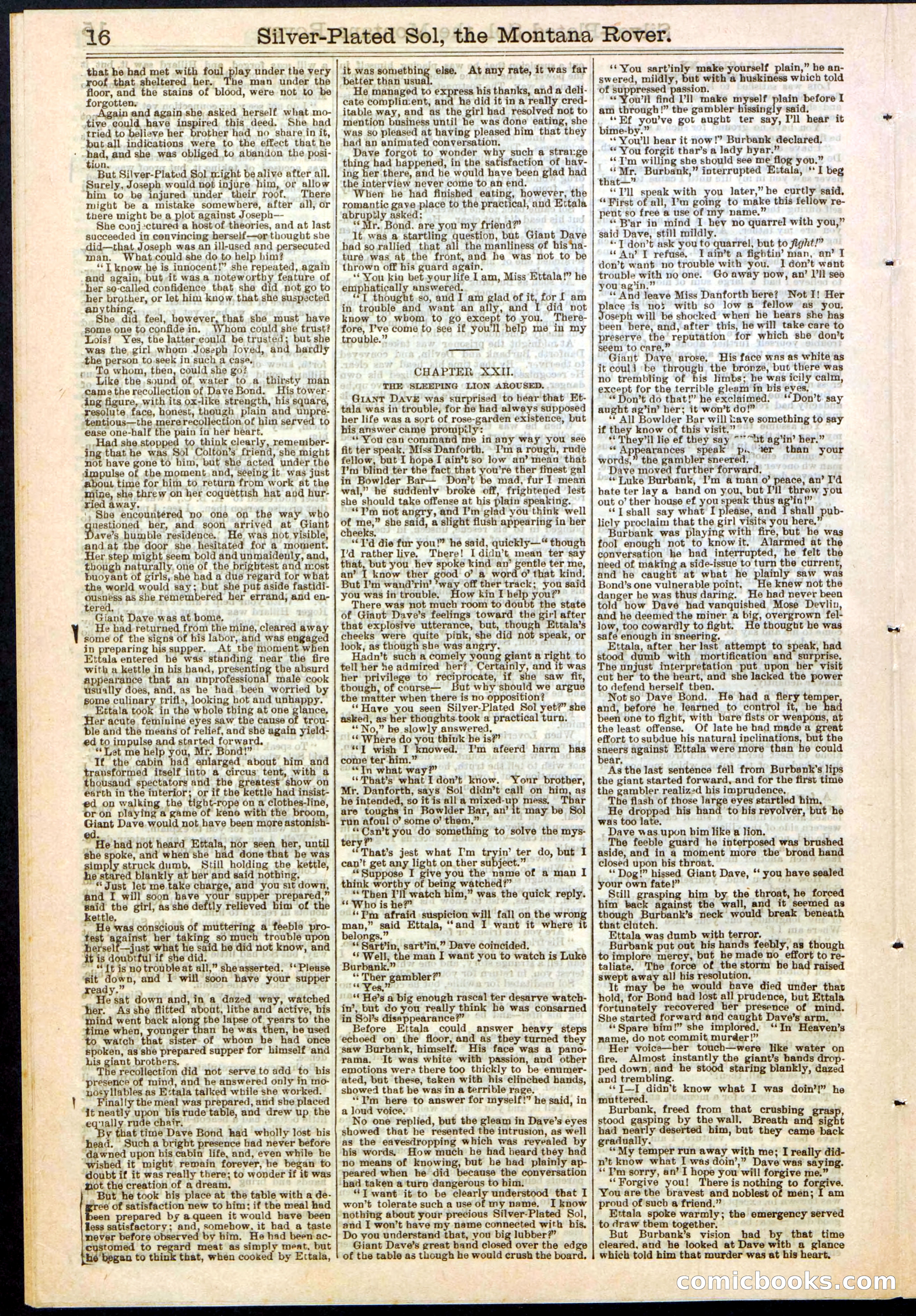 Beadle's Dime Library No. 305 — page 16 of 32