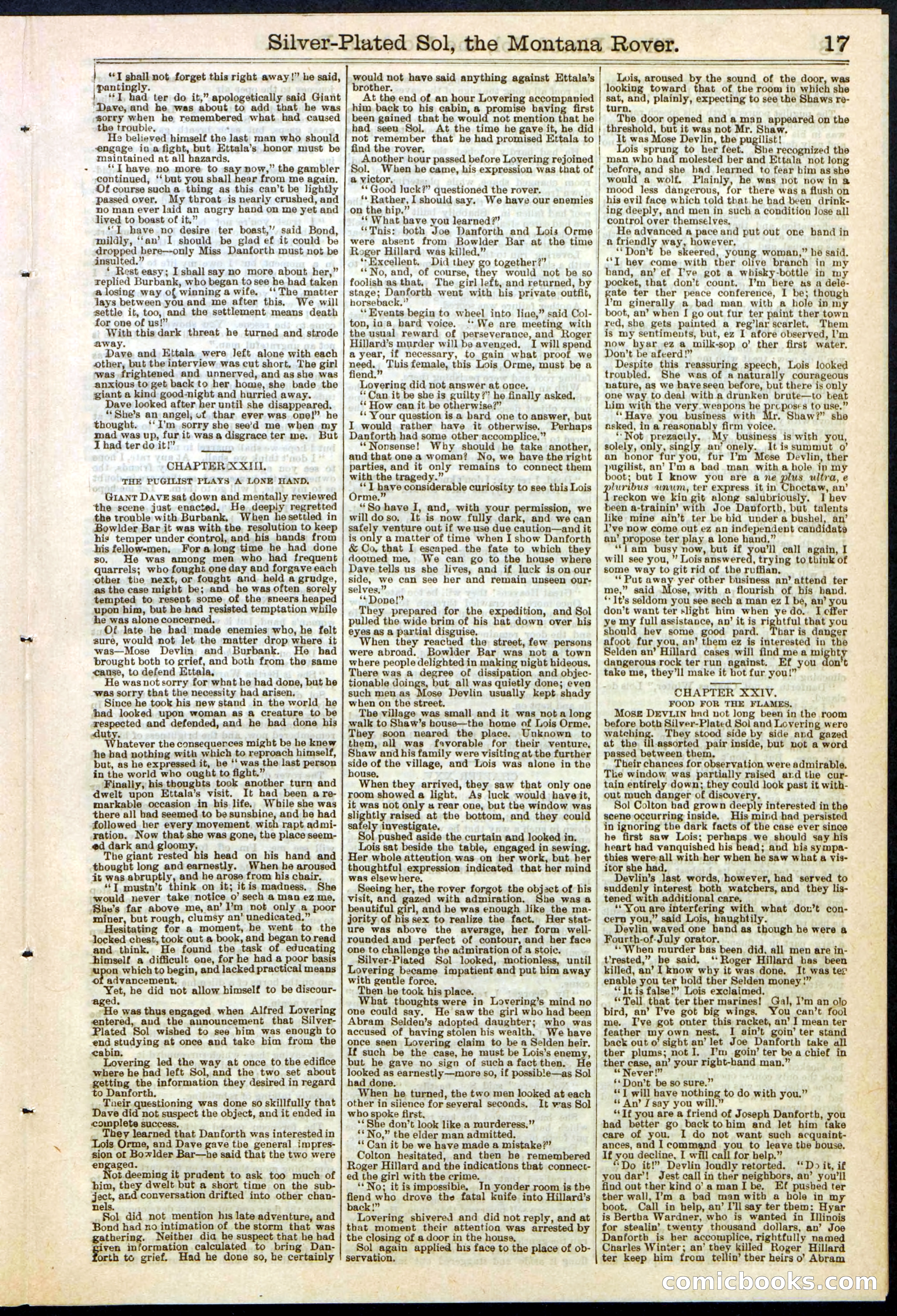 Beadle's Dime Library No. 305 — page 17 of 32