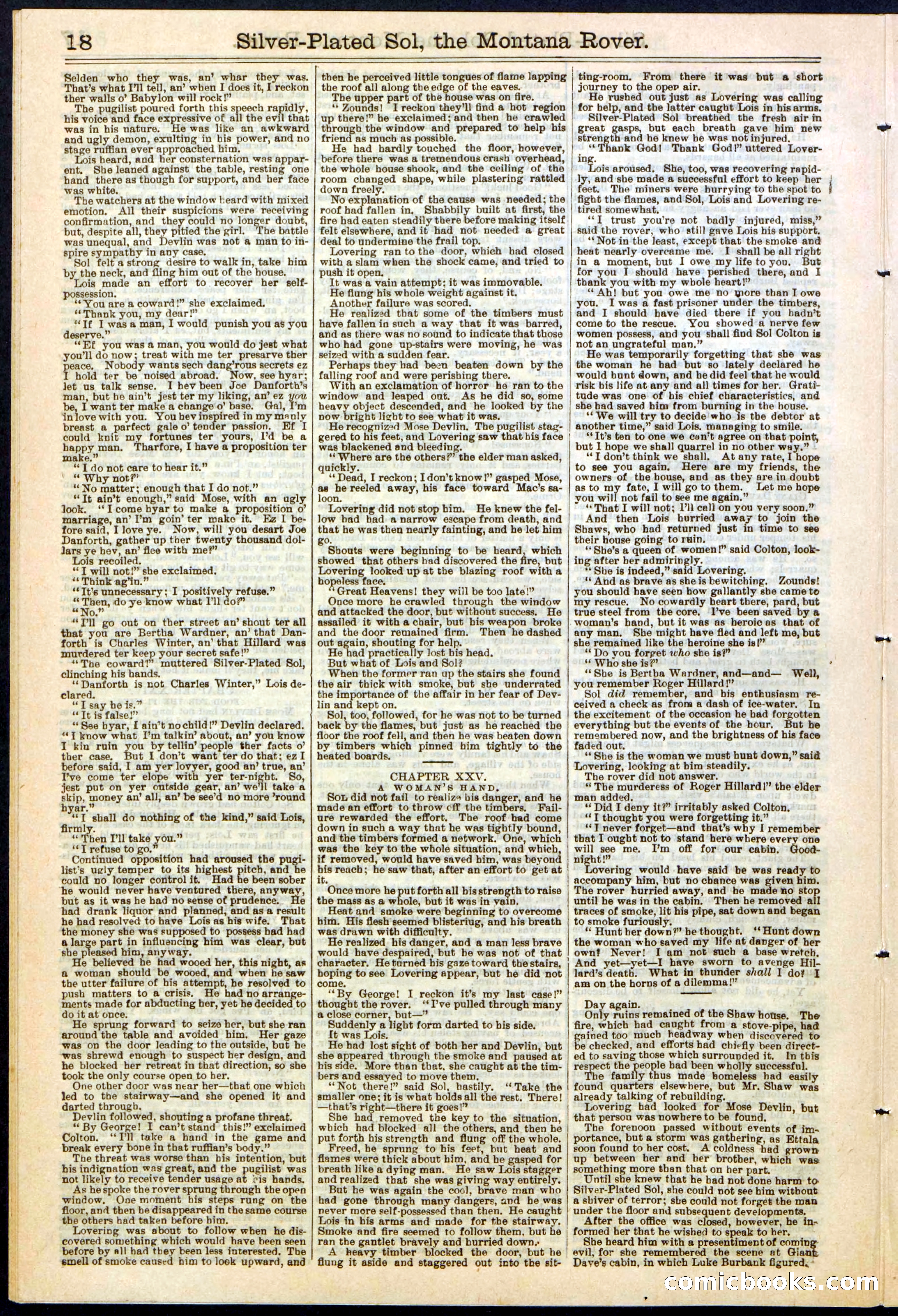 Beadle's Dime Library No. 305 — page 18 of 32