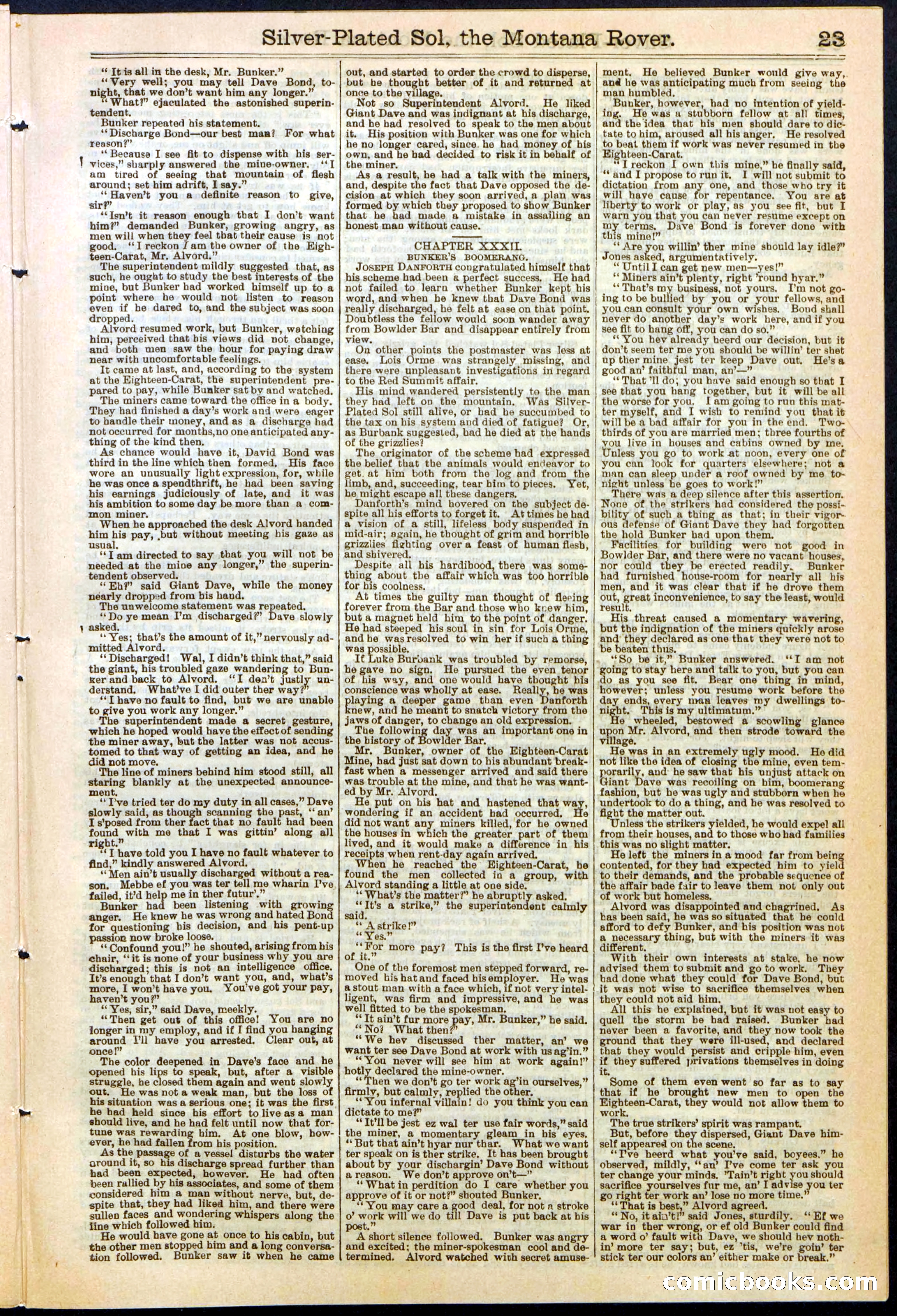 Beadle's Dime Library No. 305 — page 23 of 32