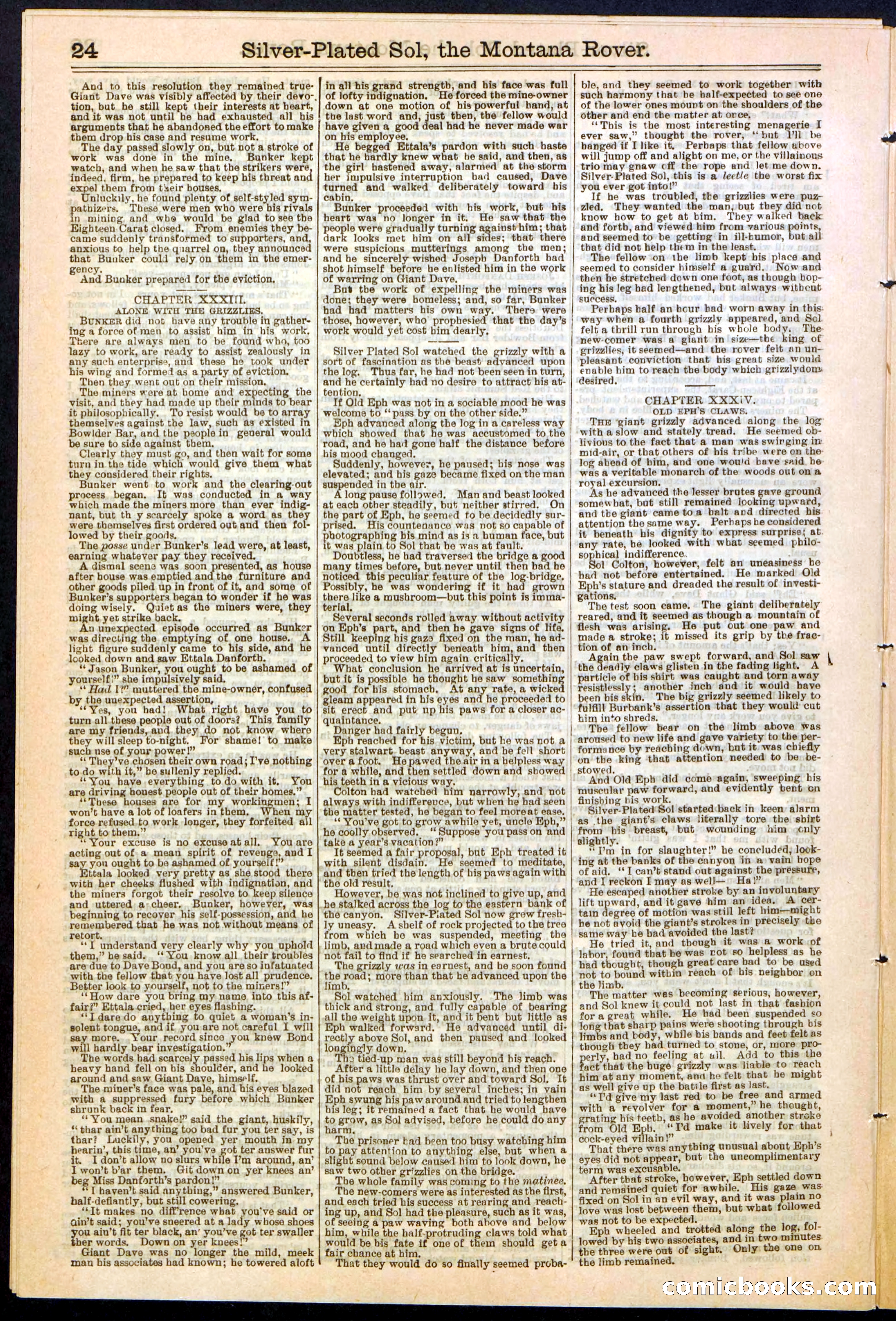 Beadle's Dime Library No. 305 — page 24 of 32