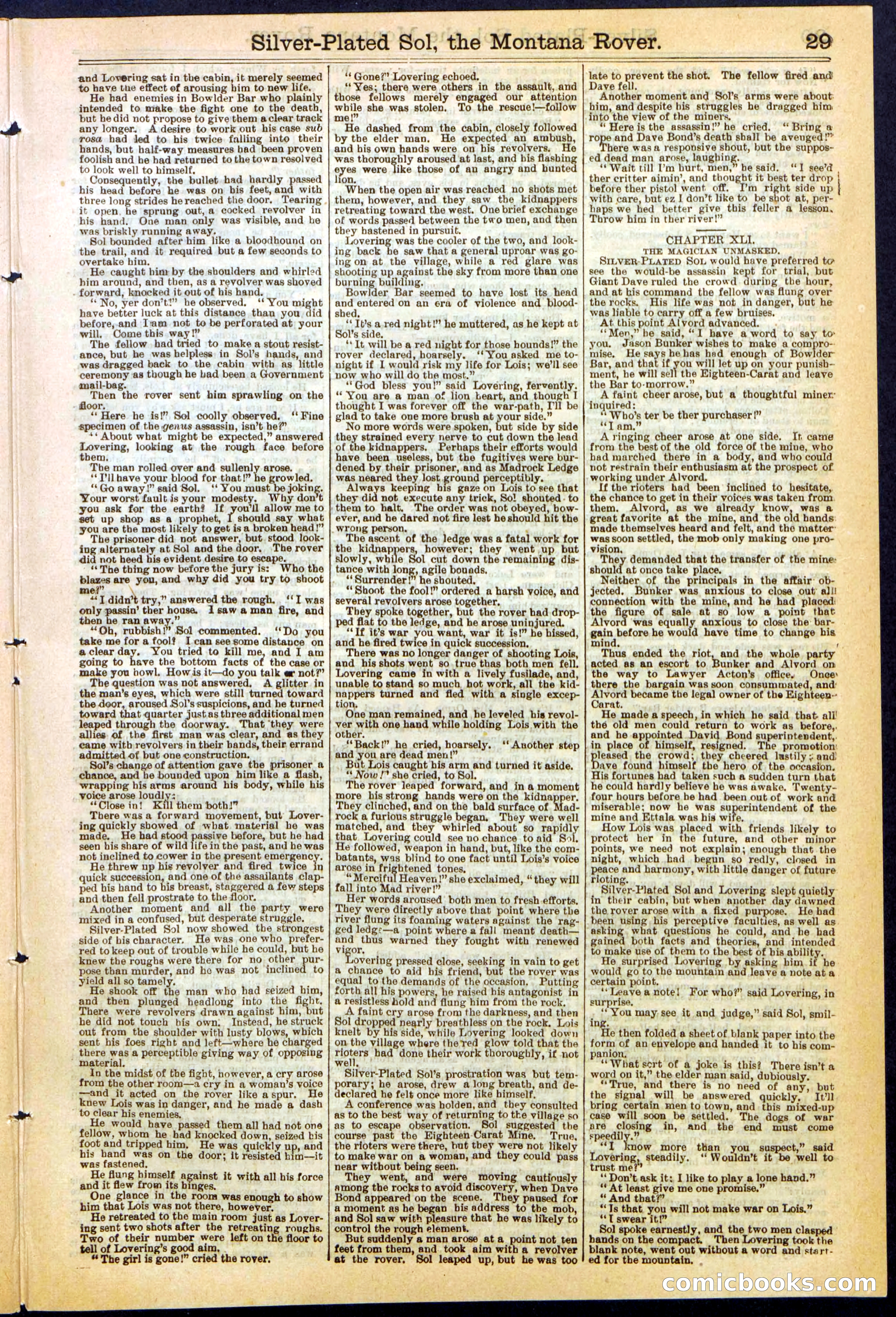 Beadle's Dime Library No. 305 — page 29 of 32