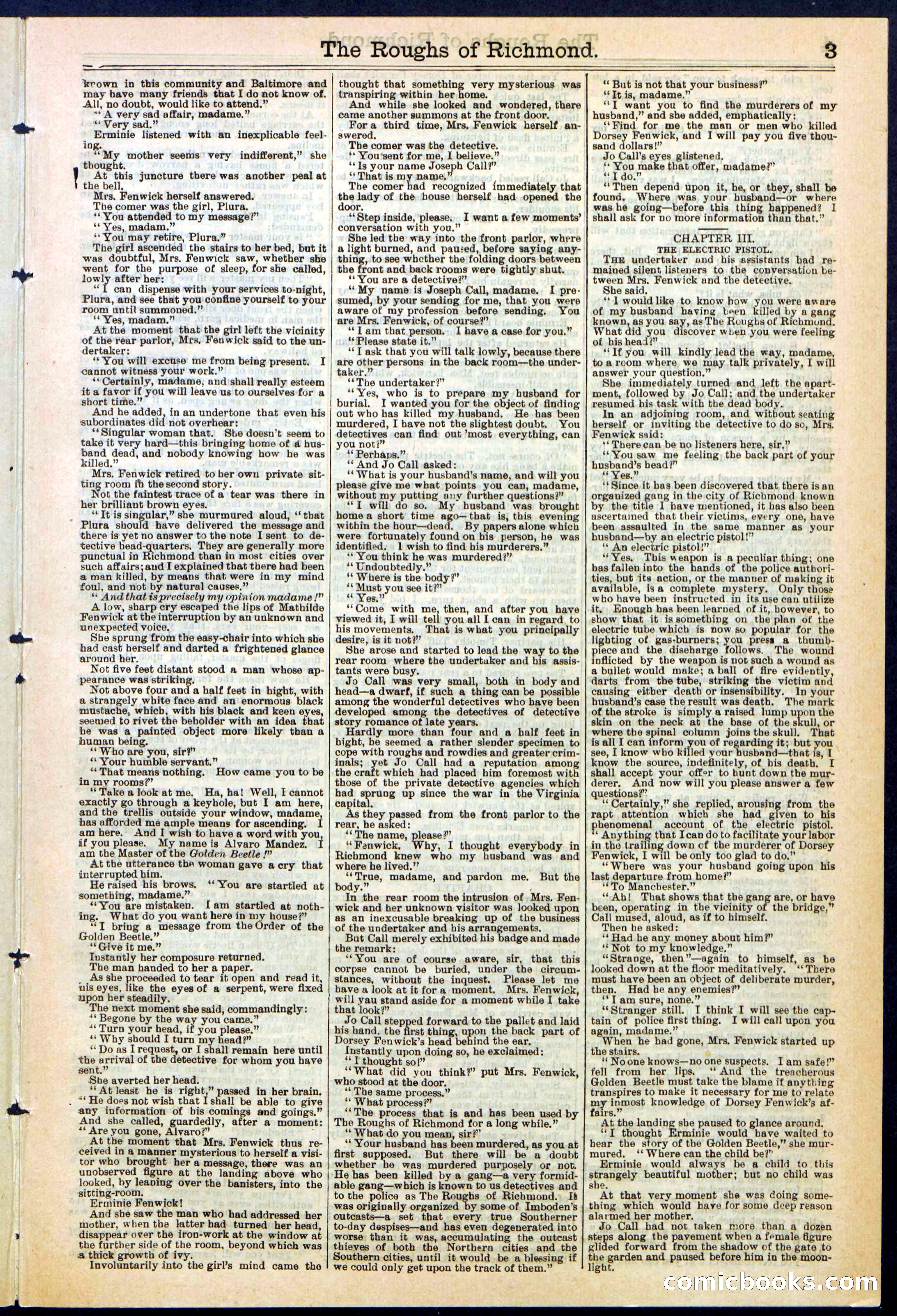 Beadle's New York Dime Library, No. 306 — page 3 of 24
