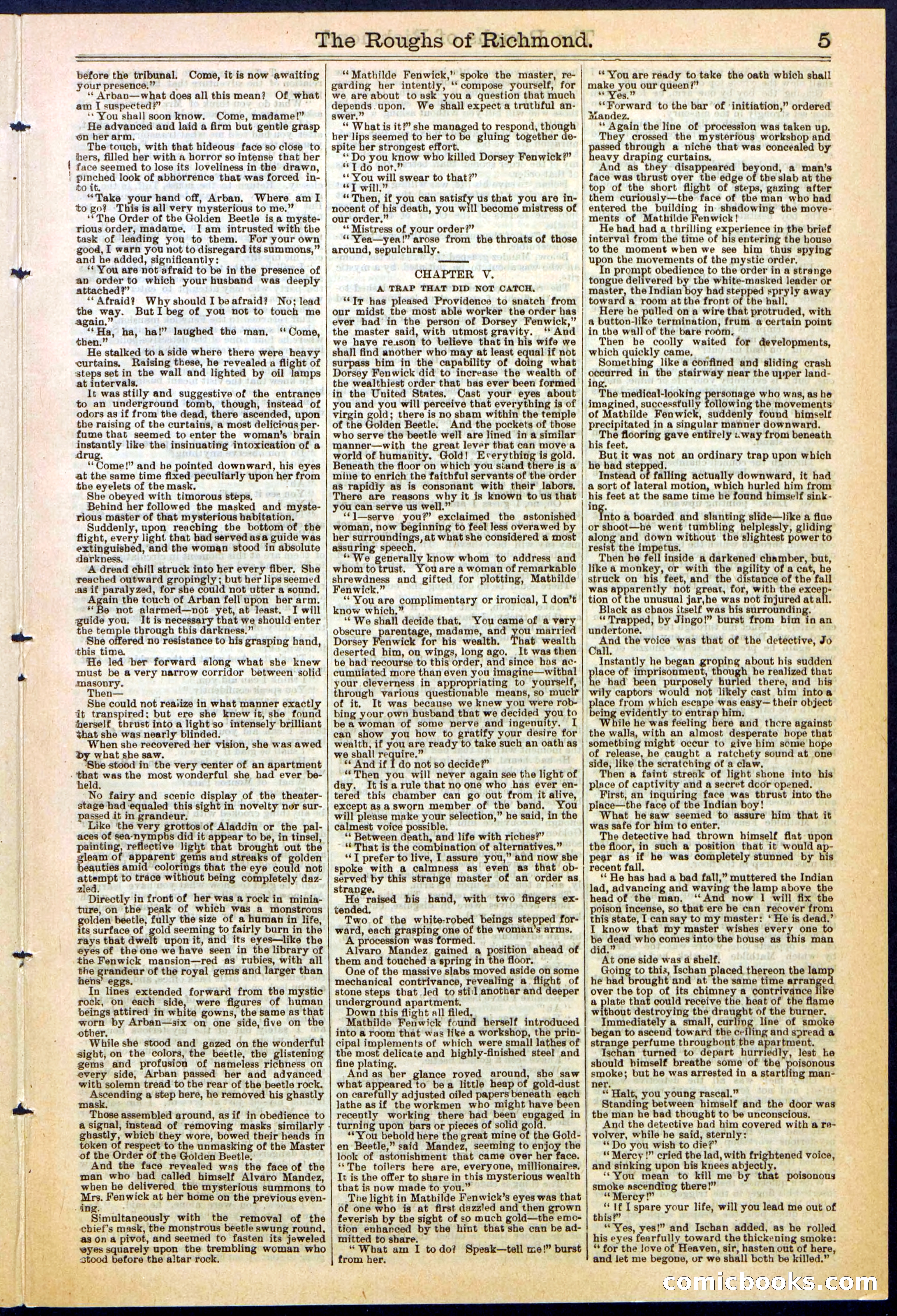 Beadle's New York Dime Library, No. 306 — page 5 of 24