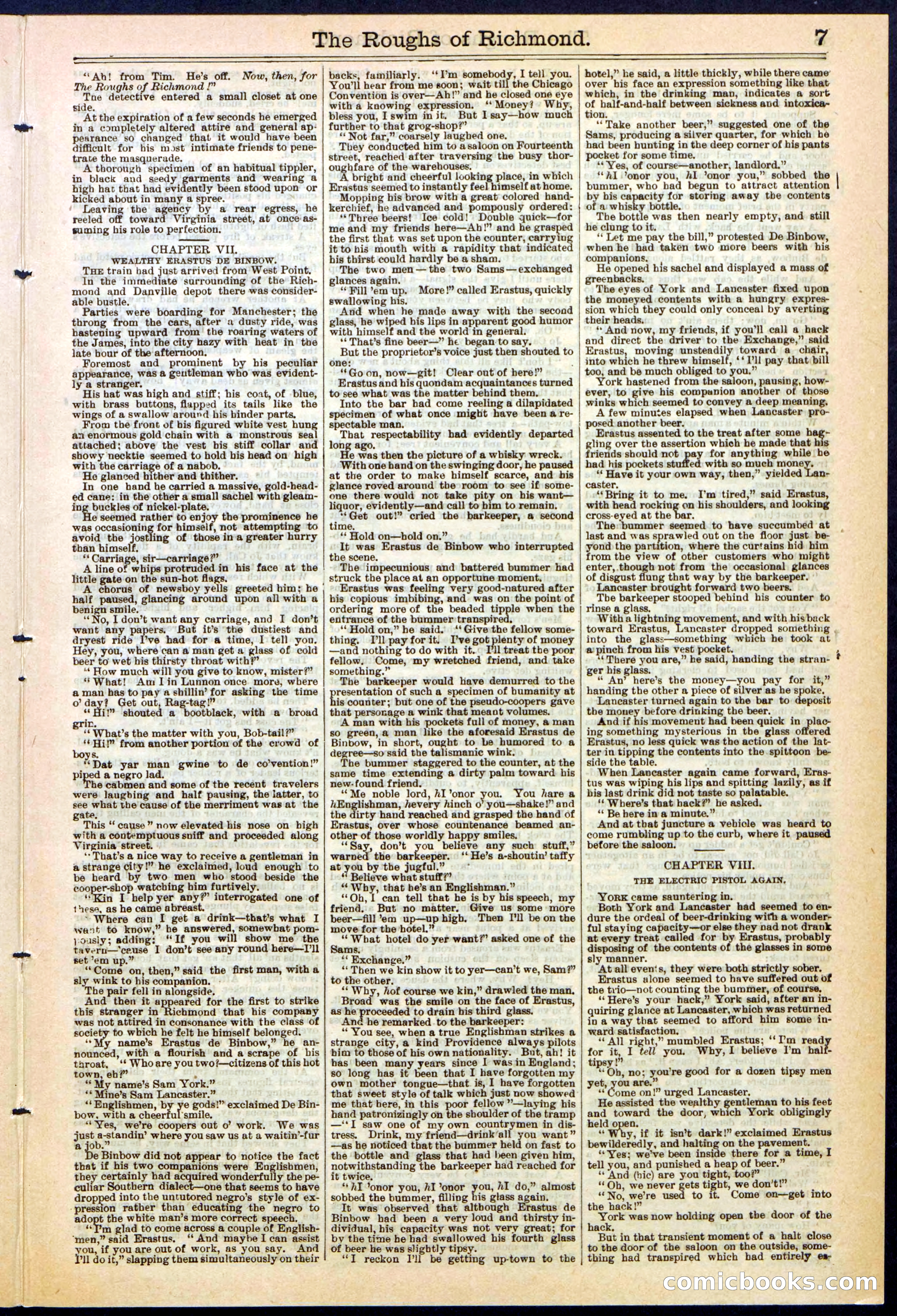 Beadle's New York Dime Library, No. 306 — page 7 of 24