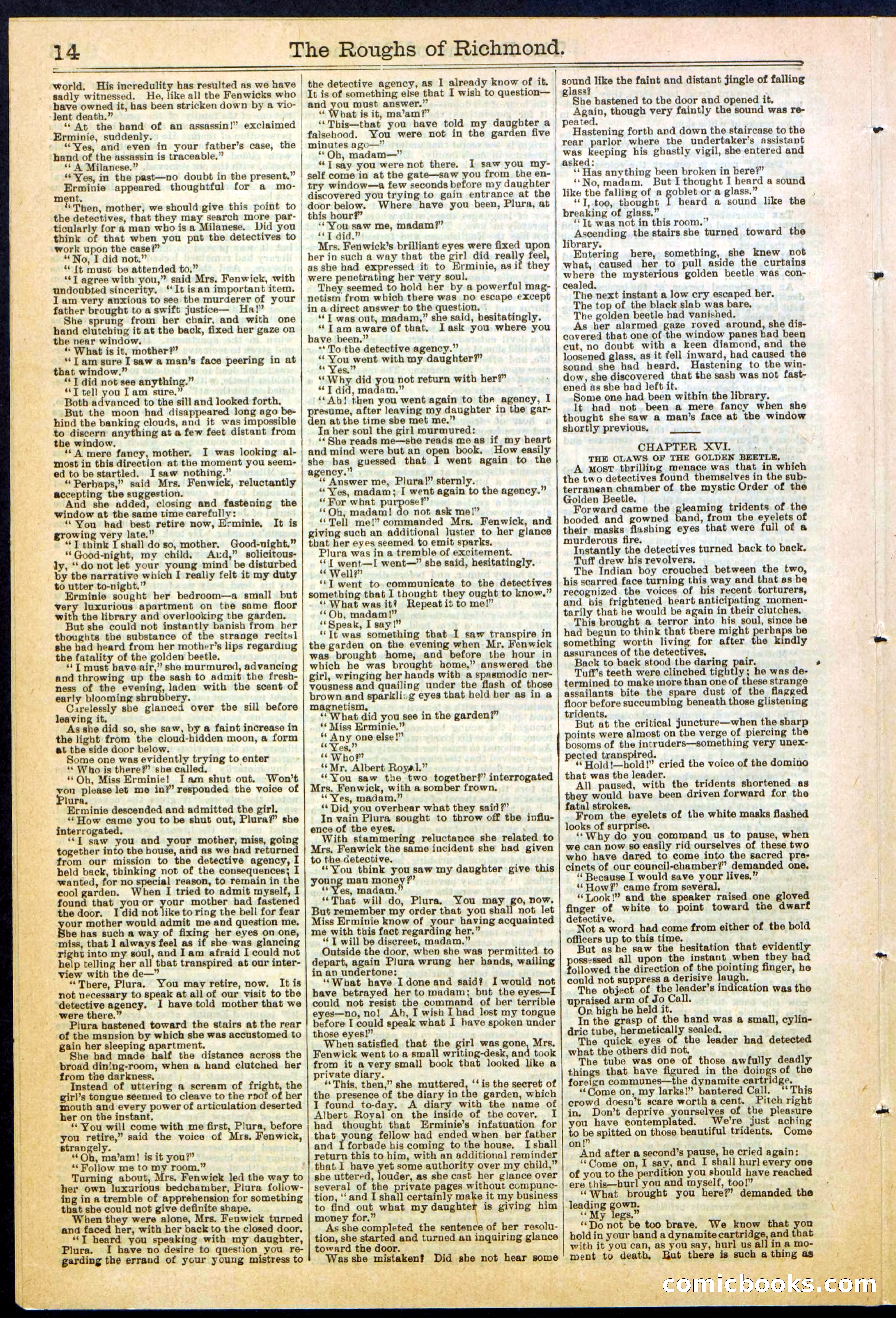 Beadle's New York Dime Library, No. 306 — page 14 of 24