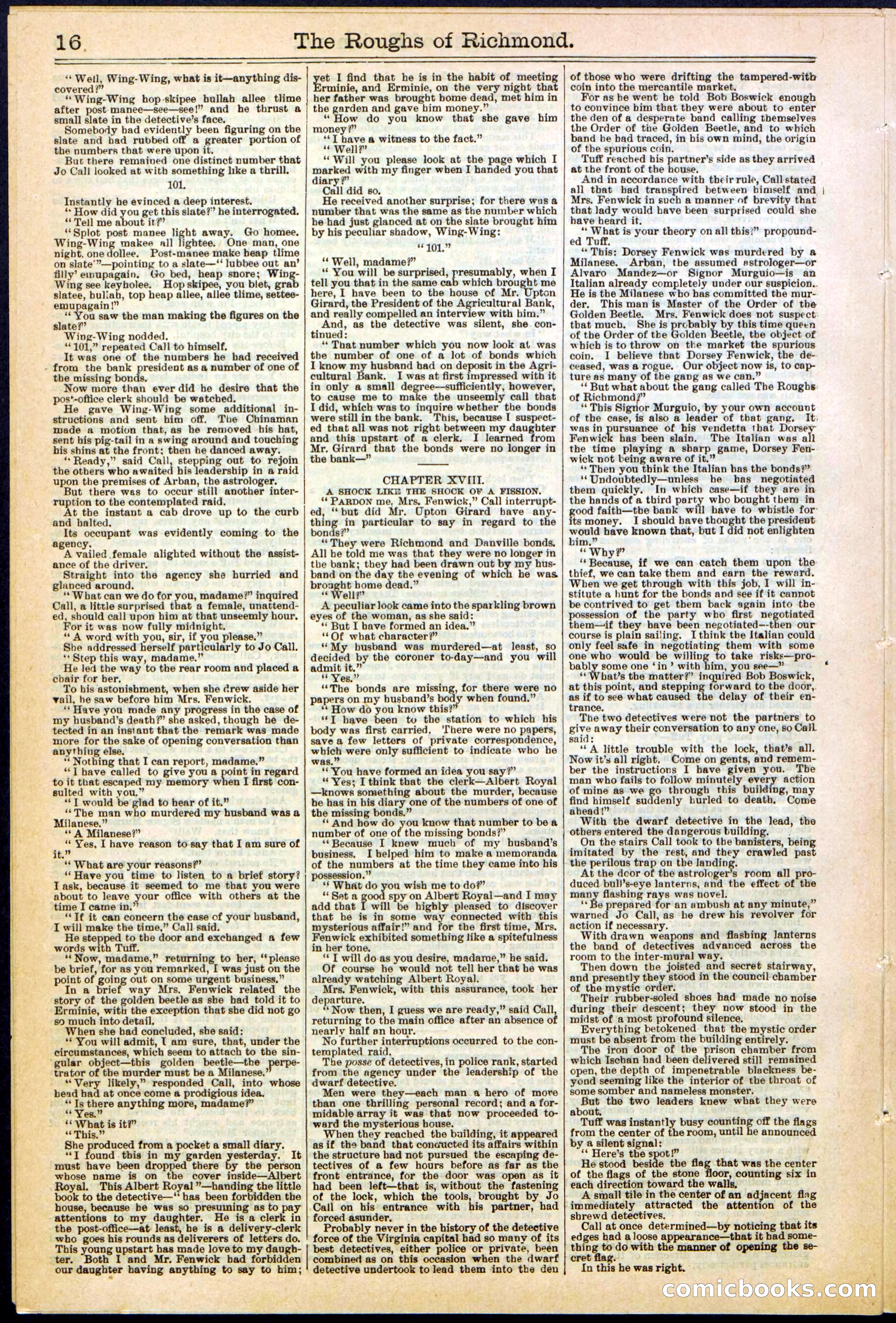 Beadle's New York Dime Library, No. 306 — page 16 of 24