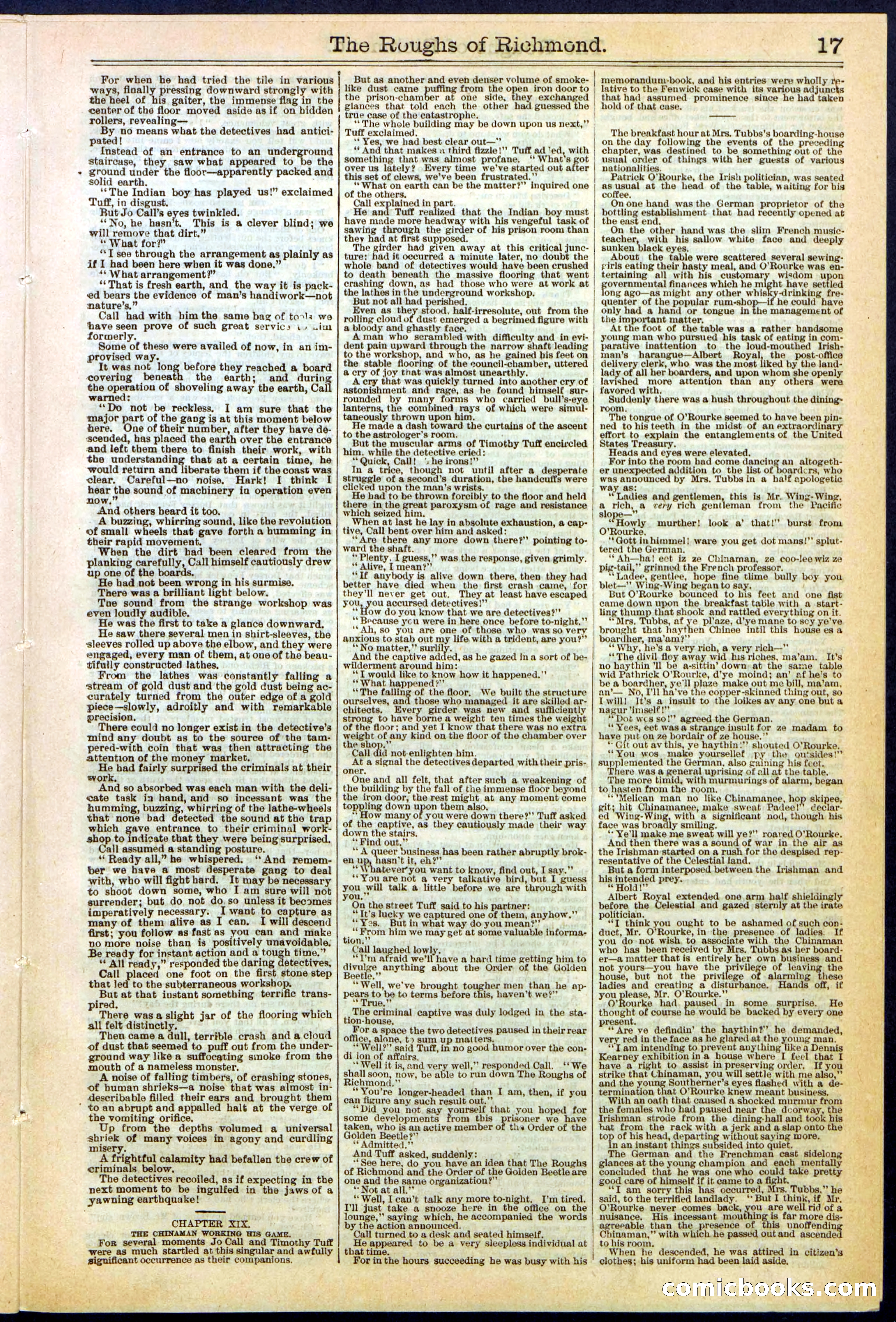 Beadle's New York Dime Library, No. 306 — page 17 of 24