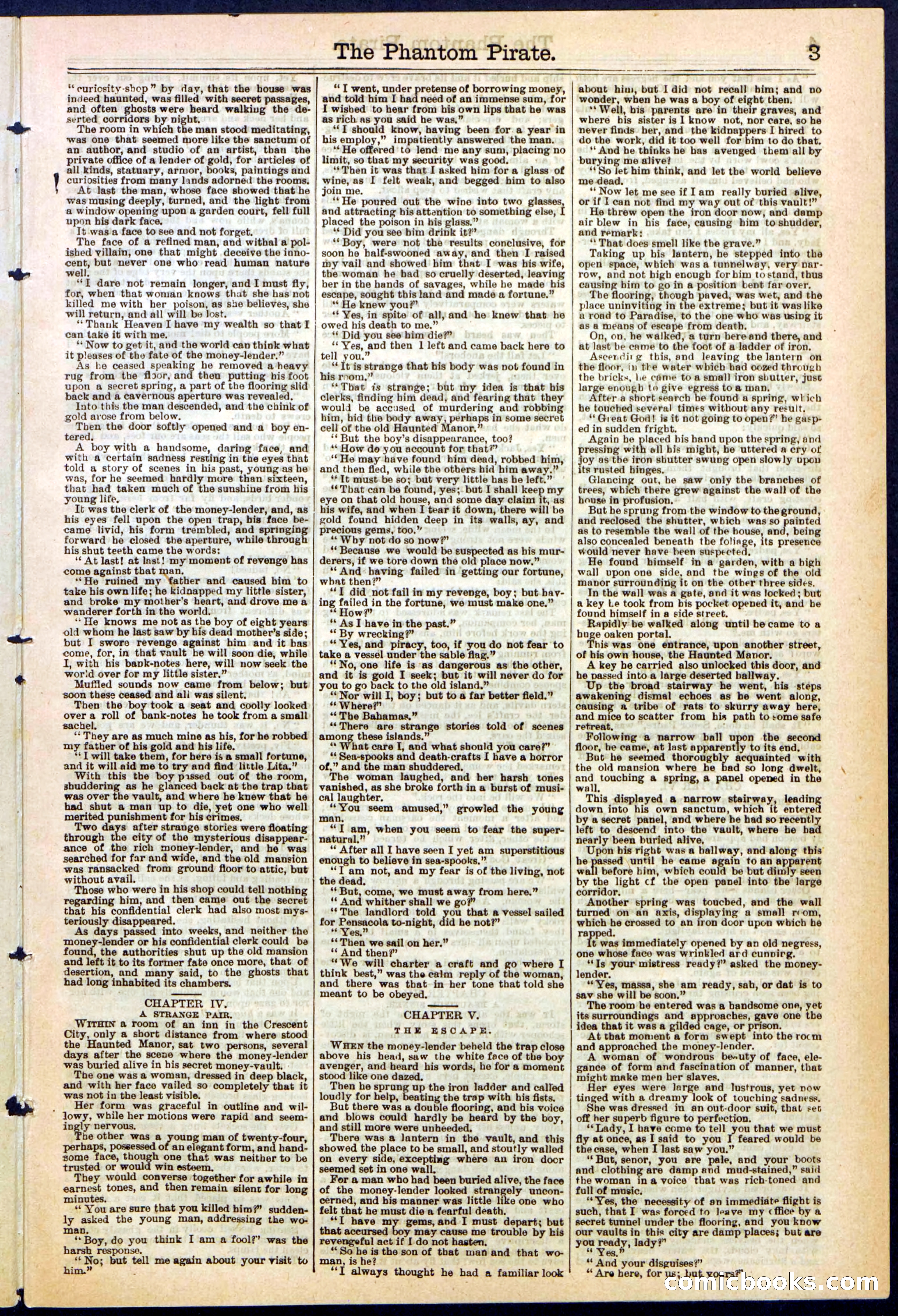Beadle's Dime Library No. 307 — page 3 of 32