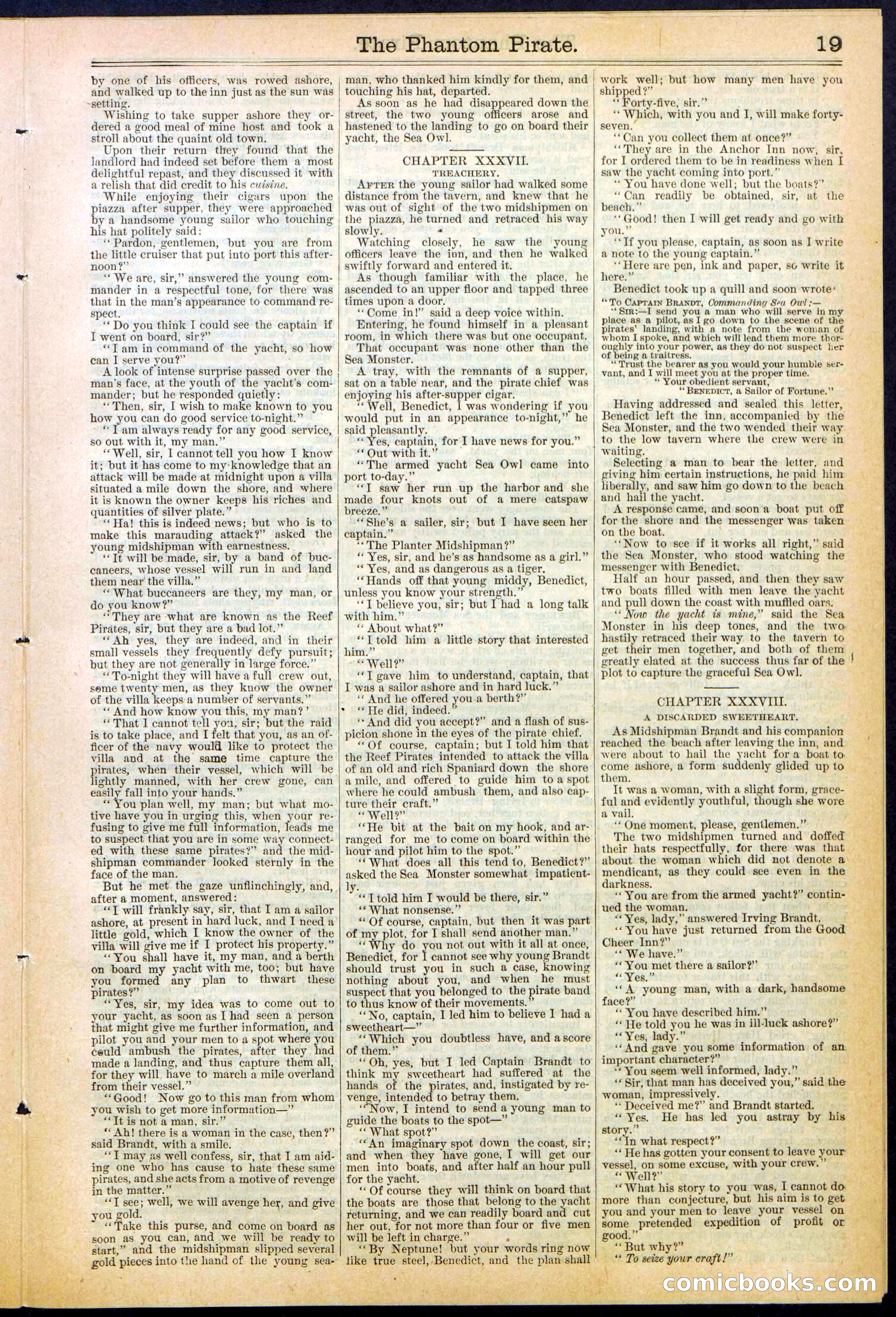 Beadle's Dime Library No. 307 — page 19 of 32