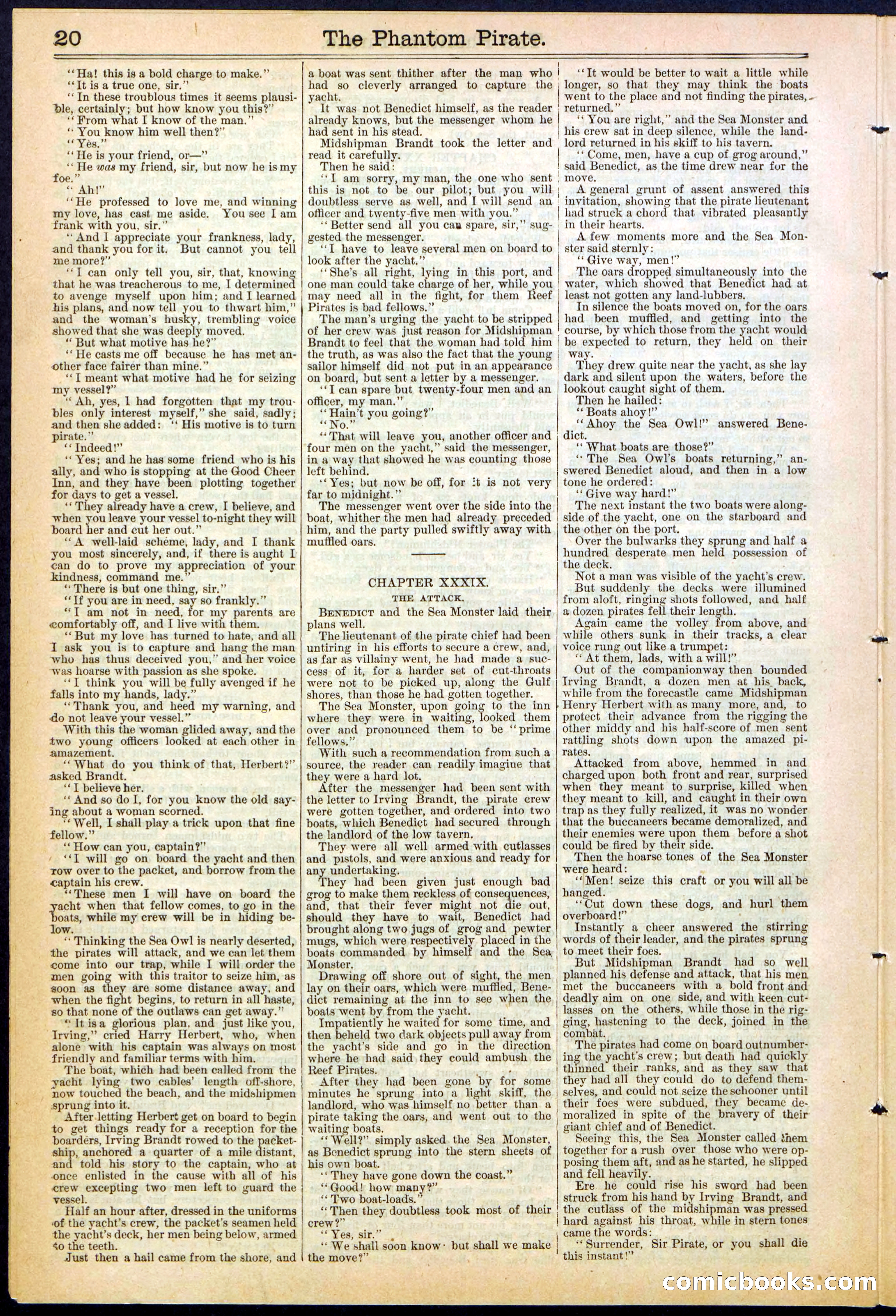 Beadle's Dime Library No. 307 — page 20 of 32