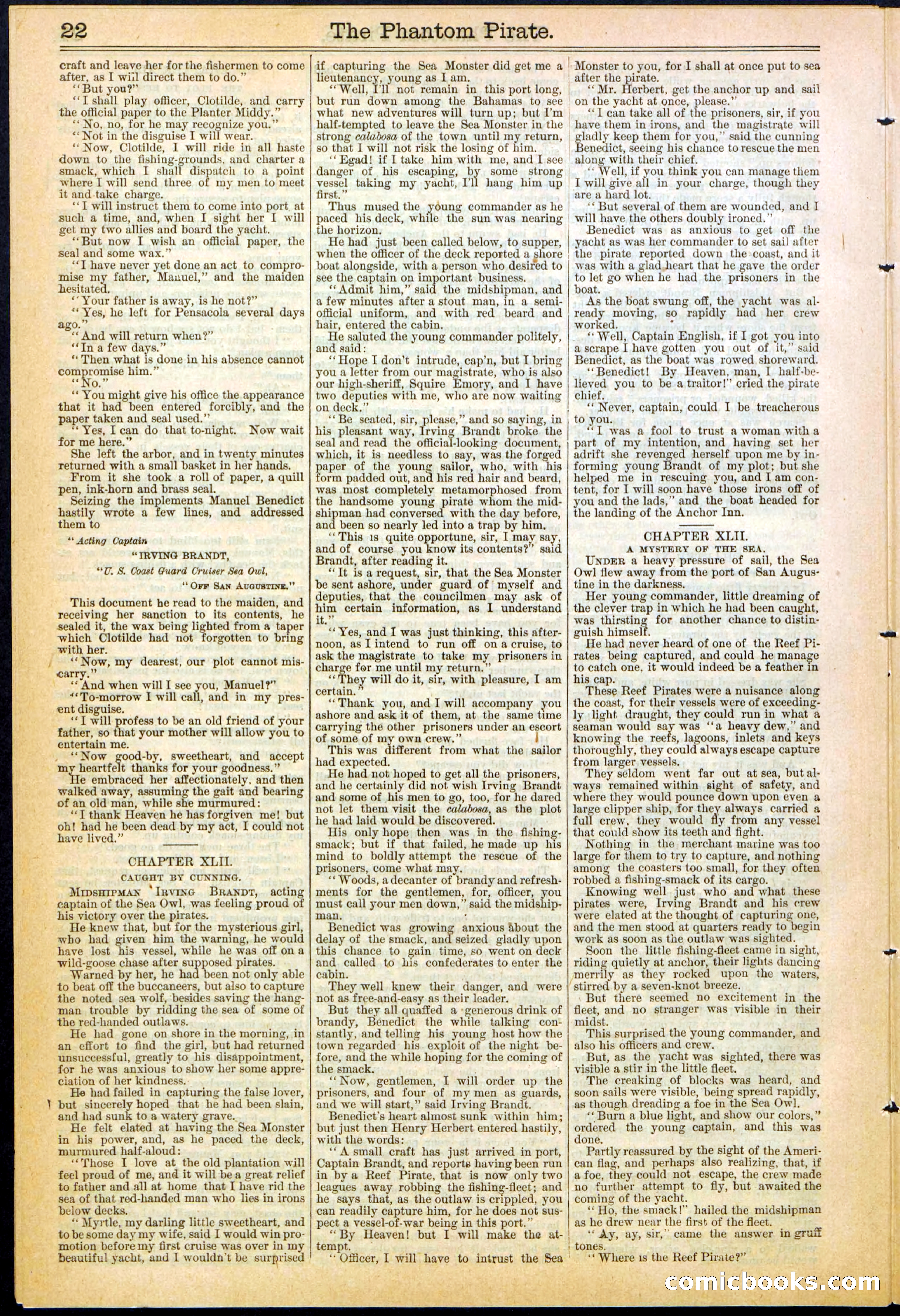 Beadle's Dime Library No. 307 — page 22 of 32
