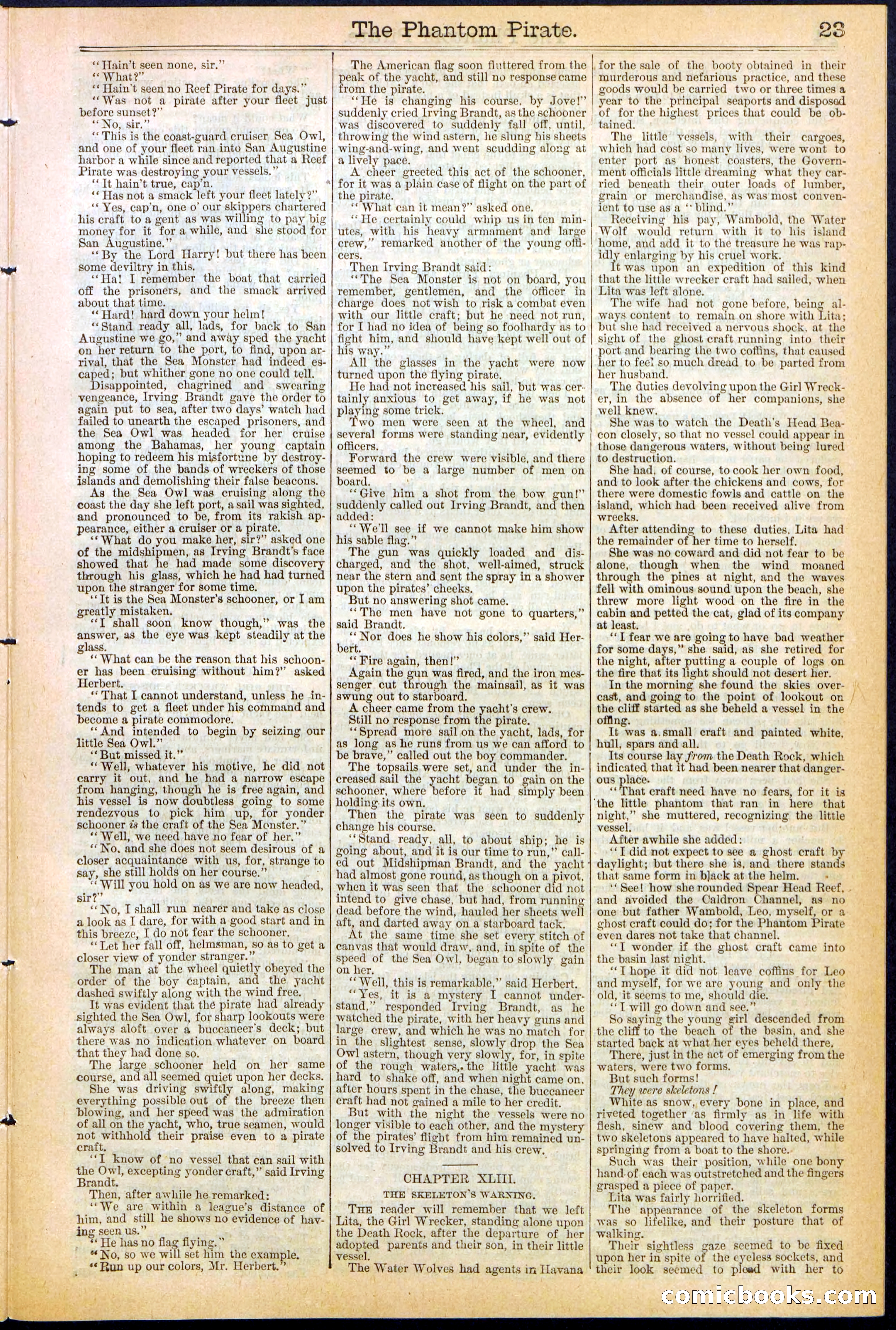 Beadle's Dime Library No. 307 — page 23 of 32