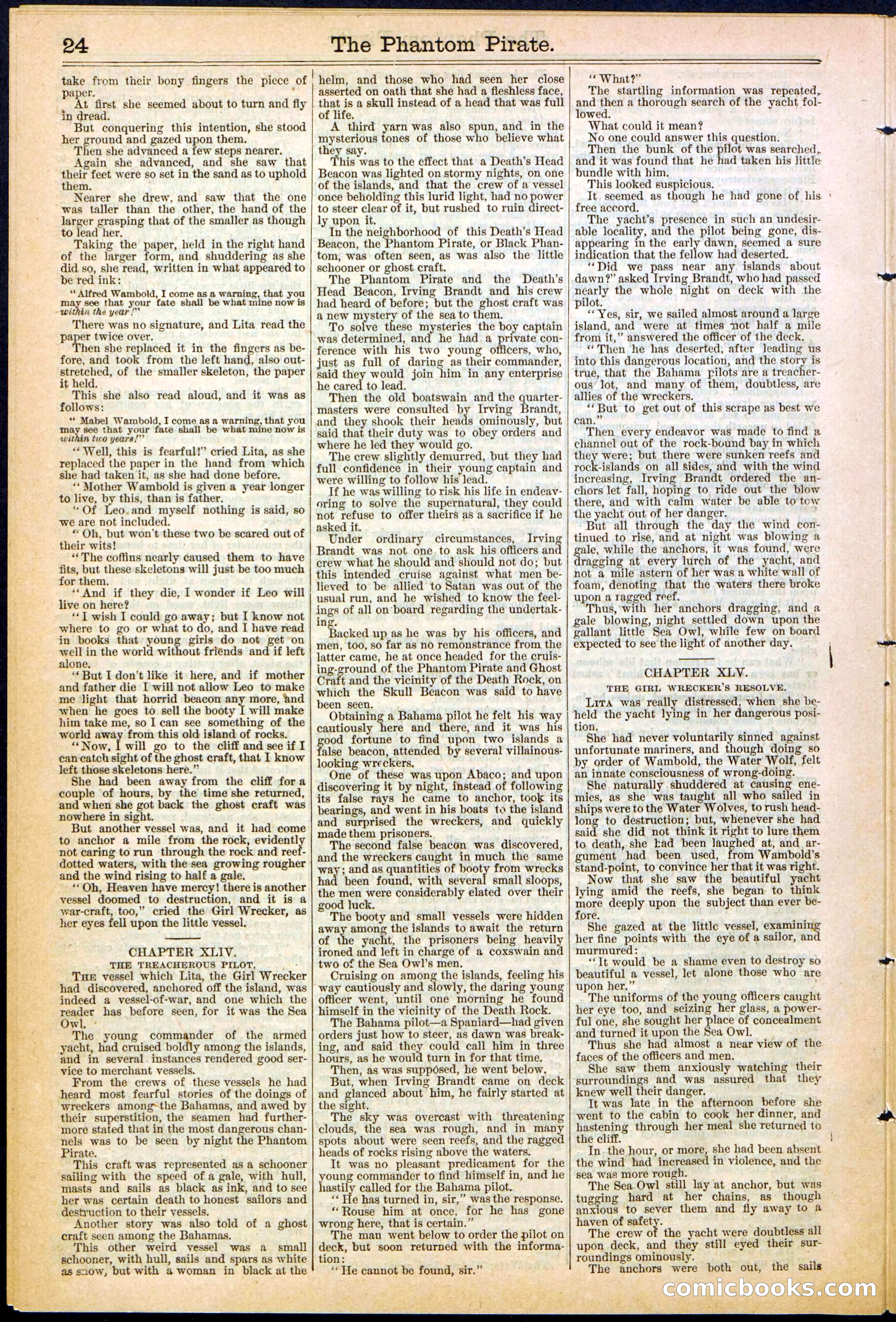 Beadle's Dime Library No. 307 — page 24 of 32