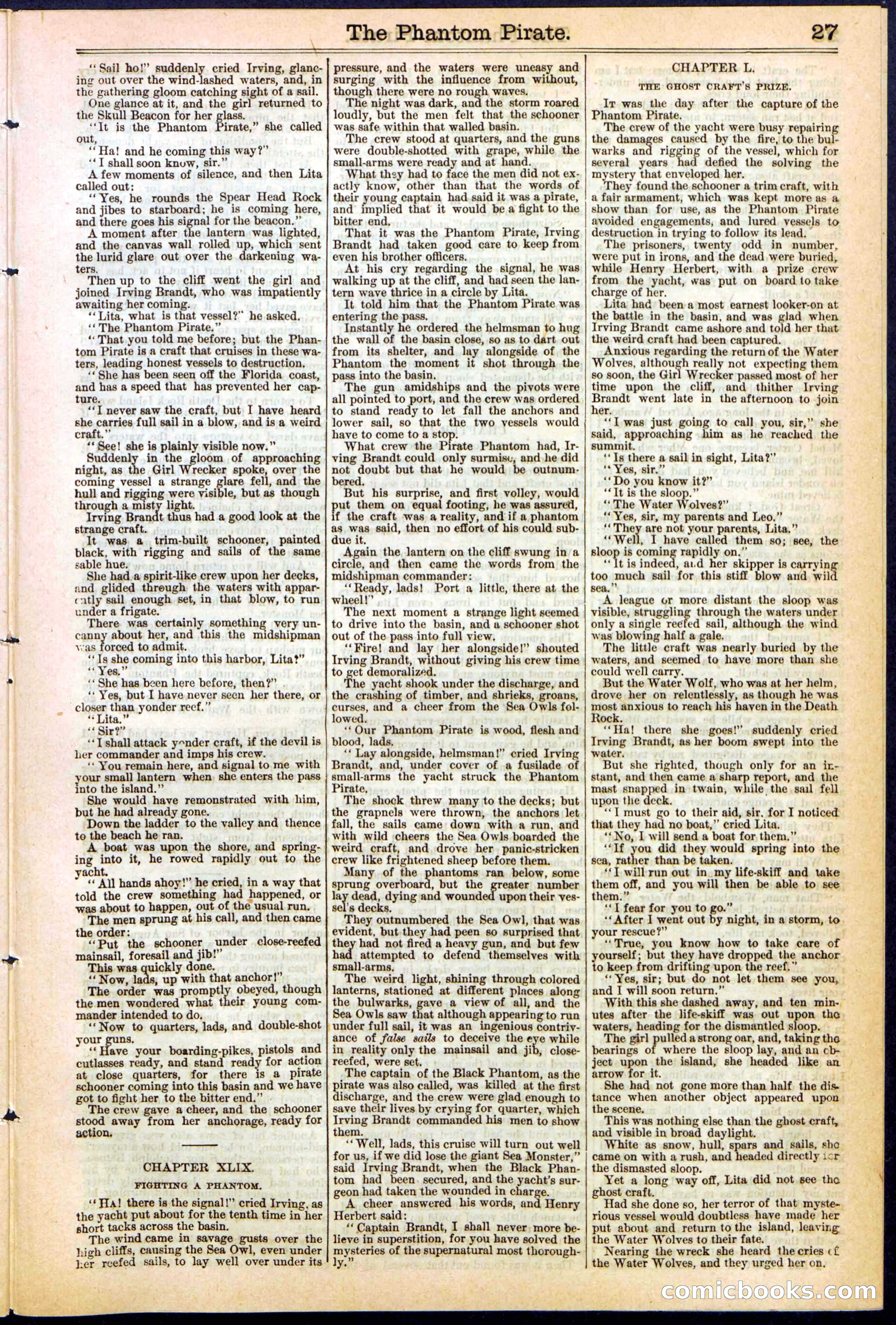 Beadle's Dime Library No. 307 — page 27 of 32