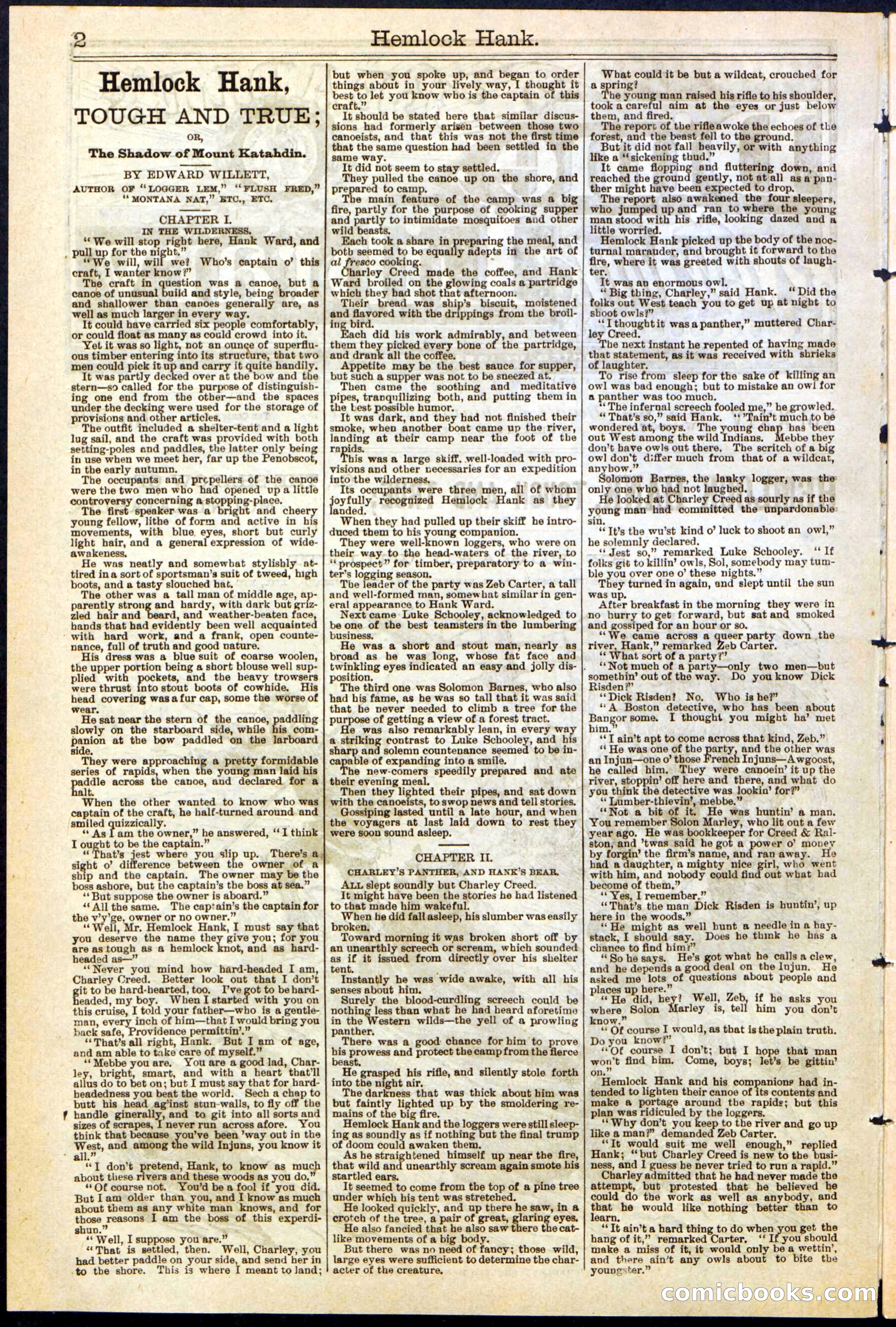 Beadle's New York Dime Library No. 308 — page 2 of 32