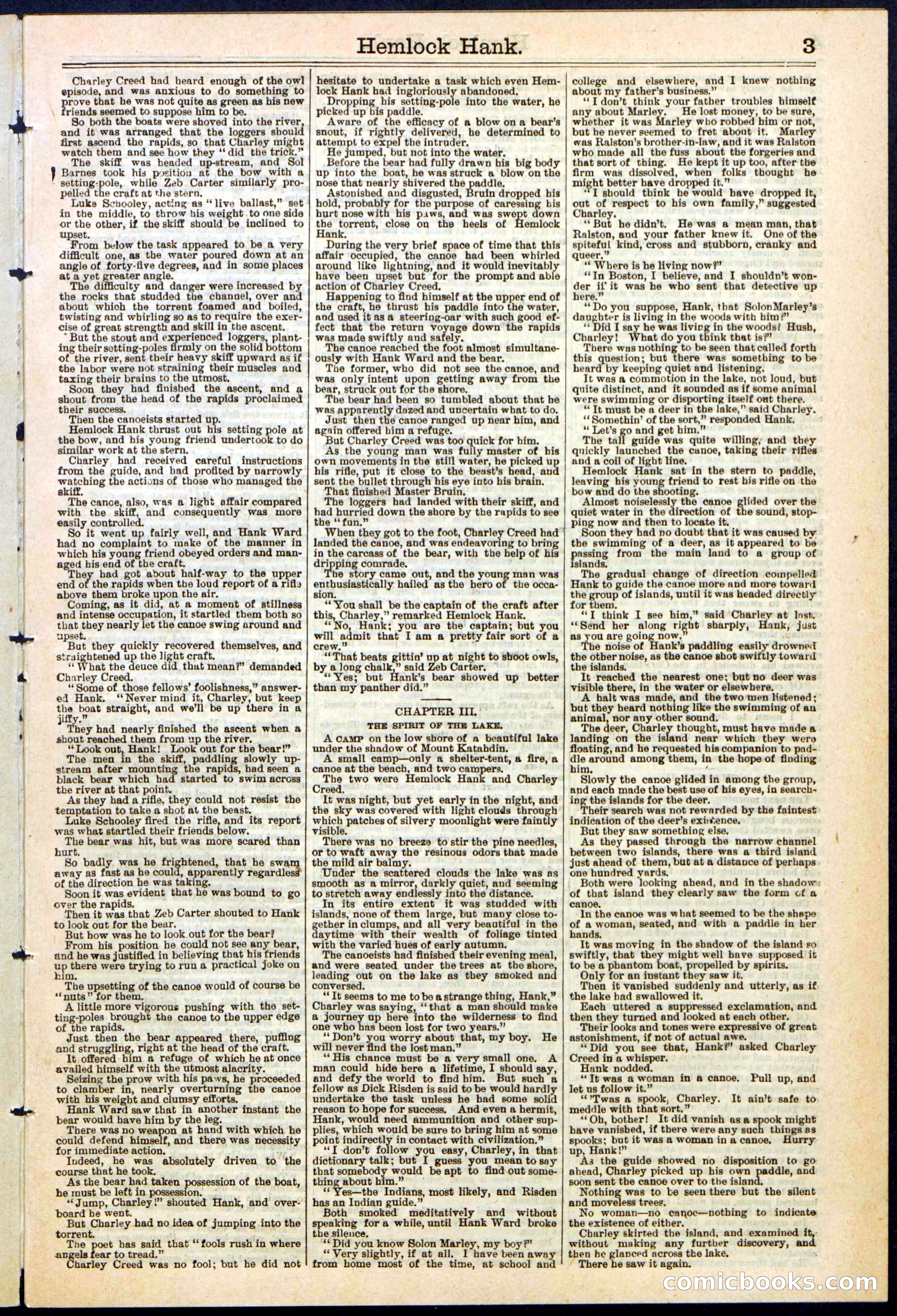Beadle's New York Dime Library No. 308 — page 3 of 32