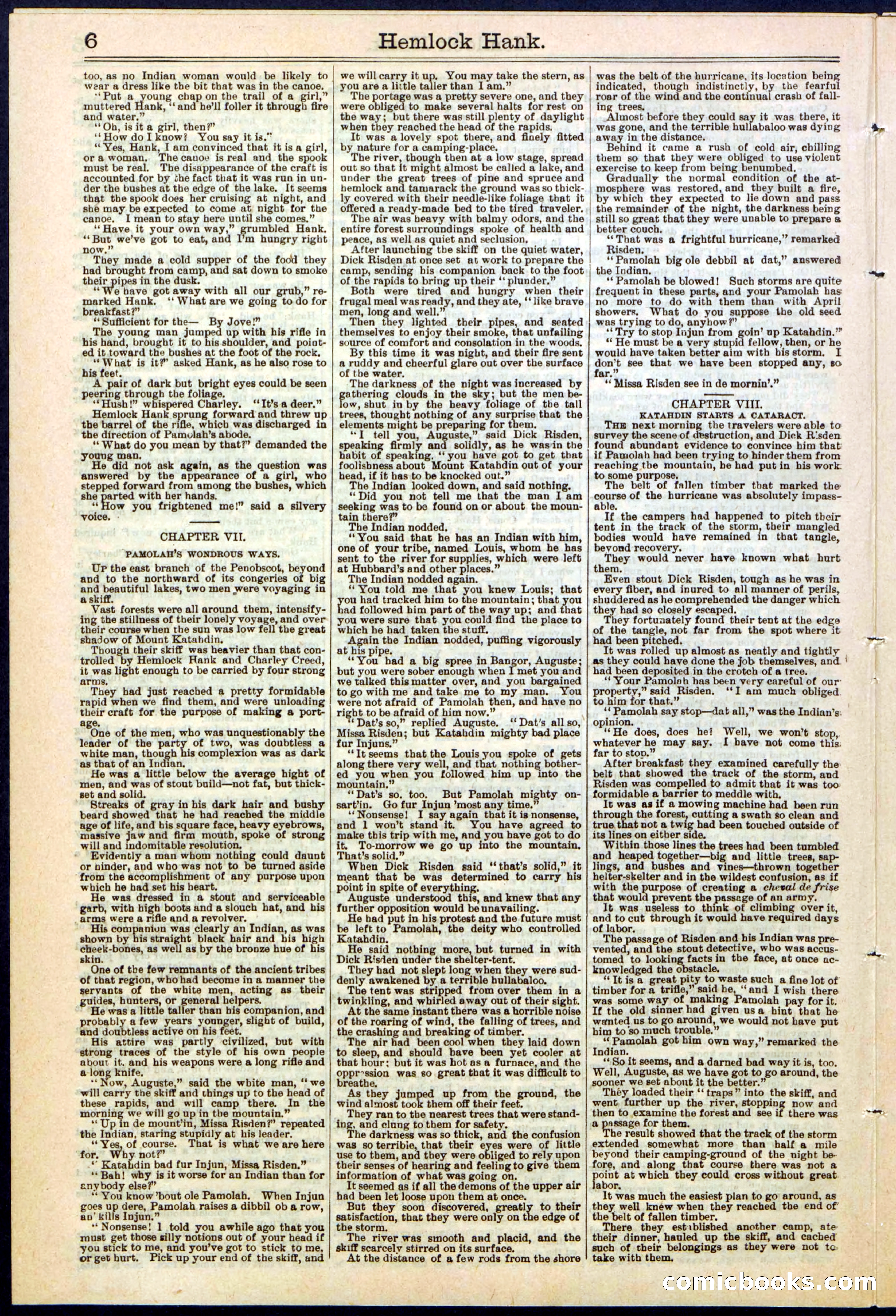 Beadle's New York Dime Library No. 308 — page 6 of 32