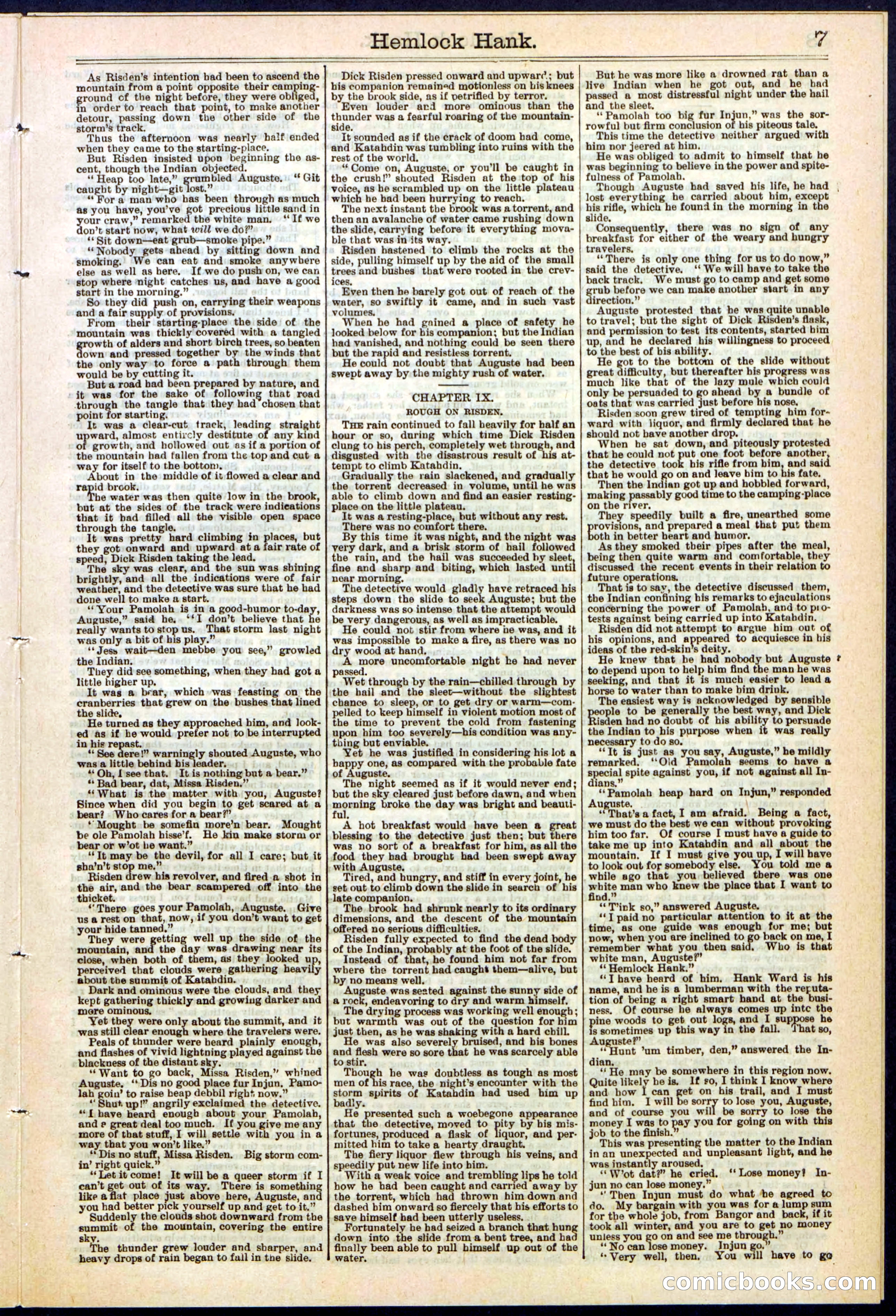 Beadle's New York Dime Library No. 308 — page 7 of 32
