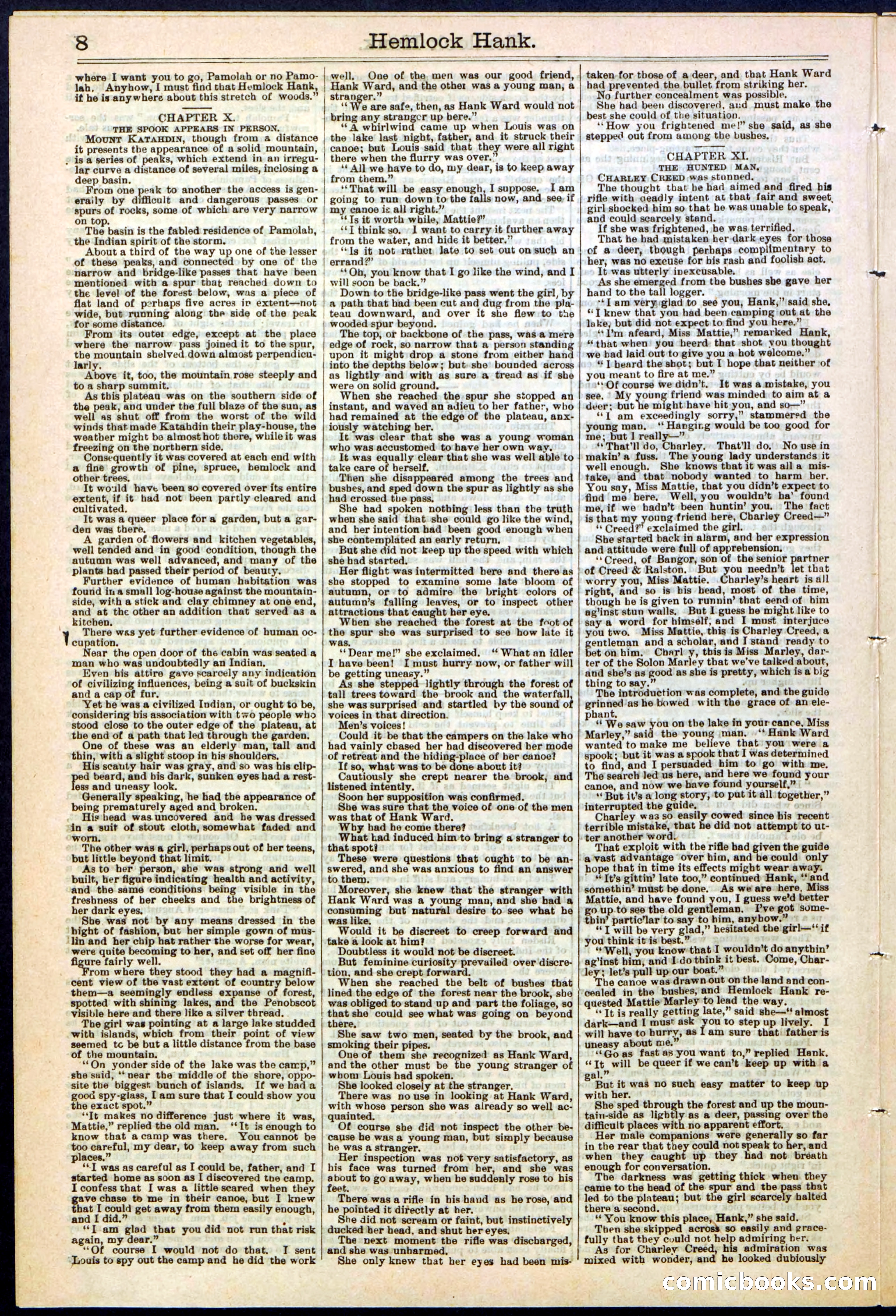Beadle's New York Dime Library No. 308 — page 8 of 32