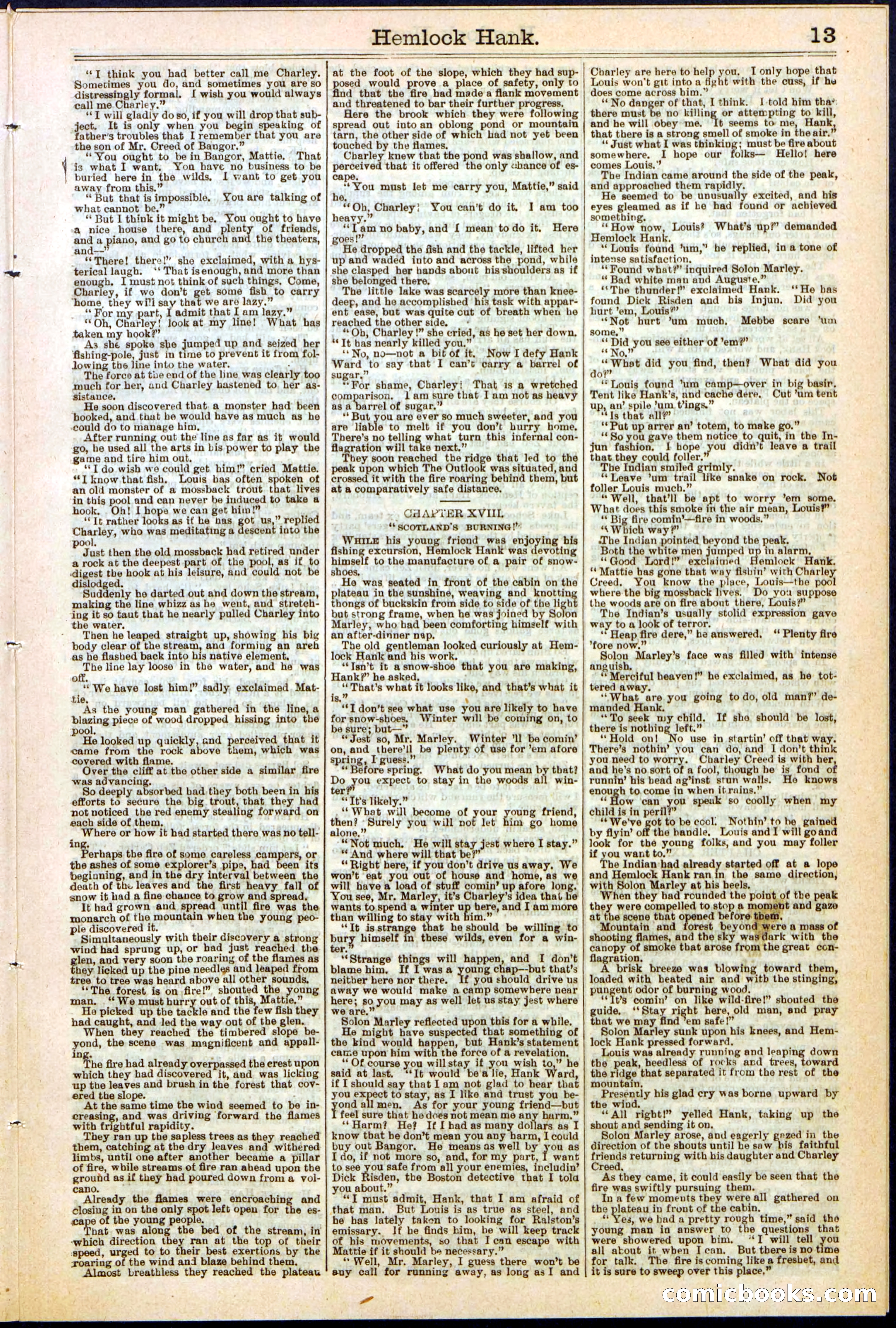 Beadle's New York Dime Library No. 308 — page 13 of 32