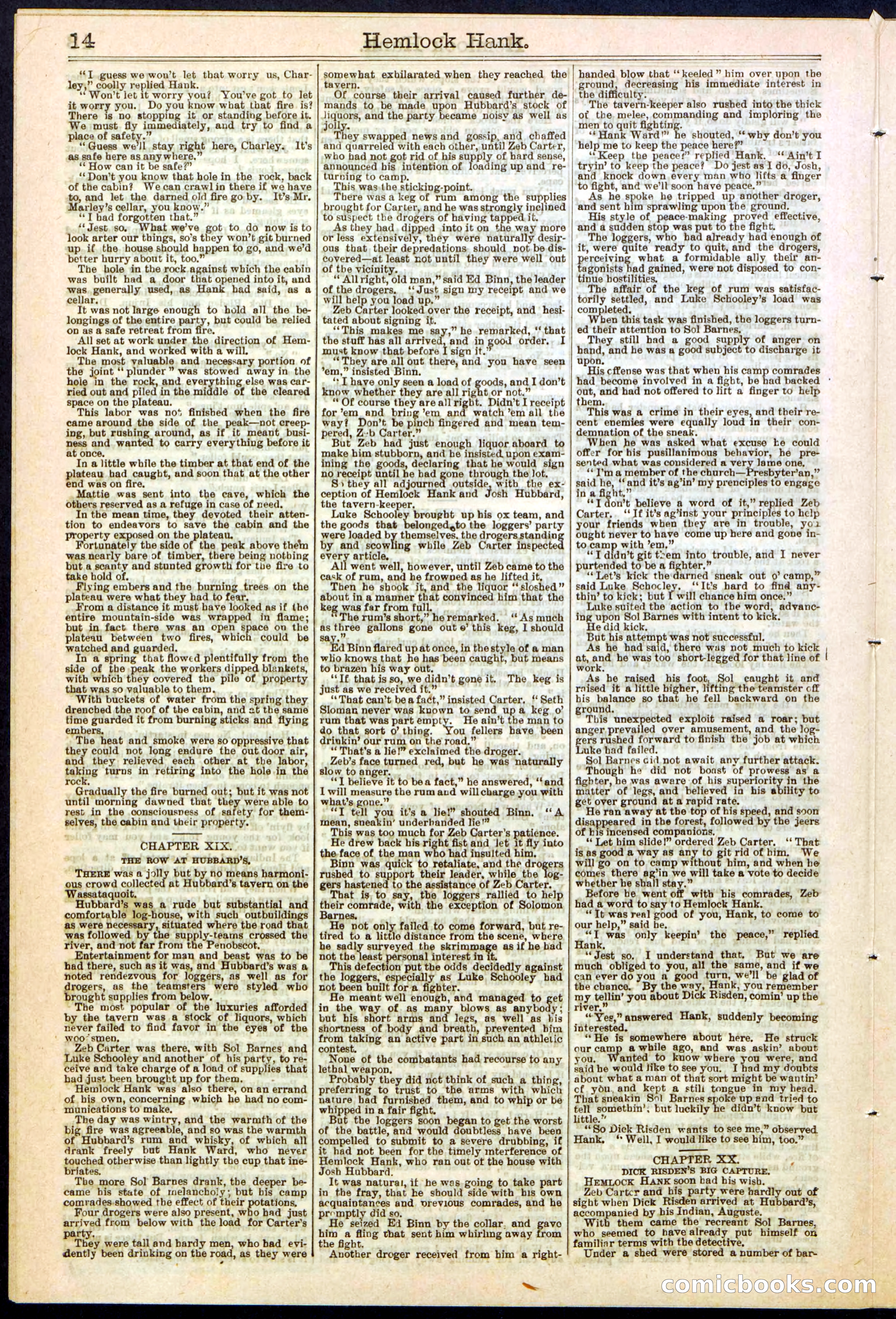 Beadle's New York Dime Library No. 308 — page 14 of 32
