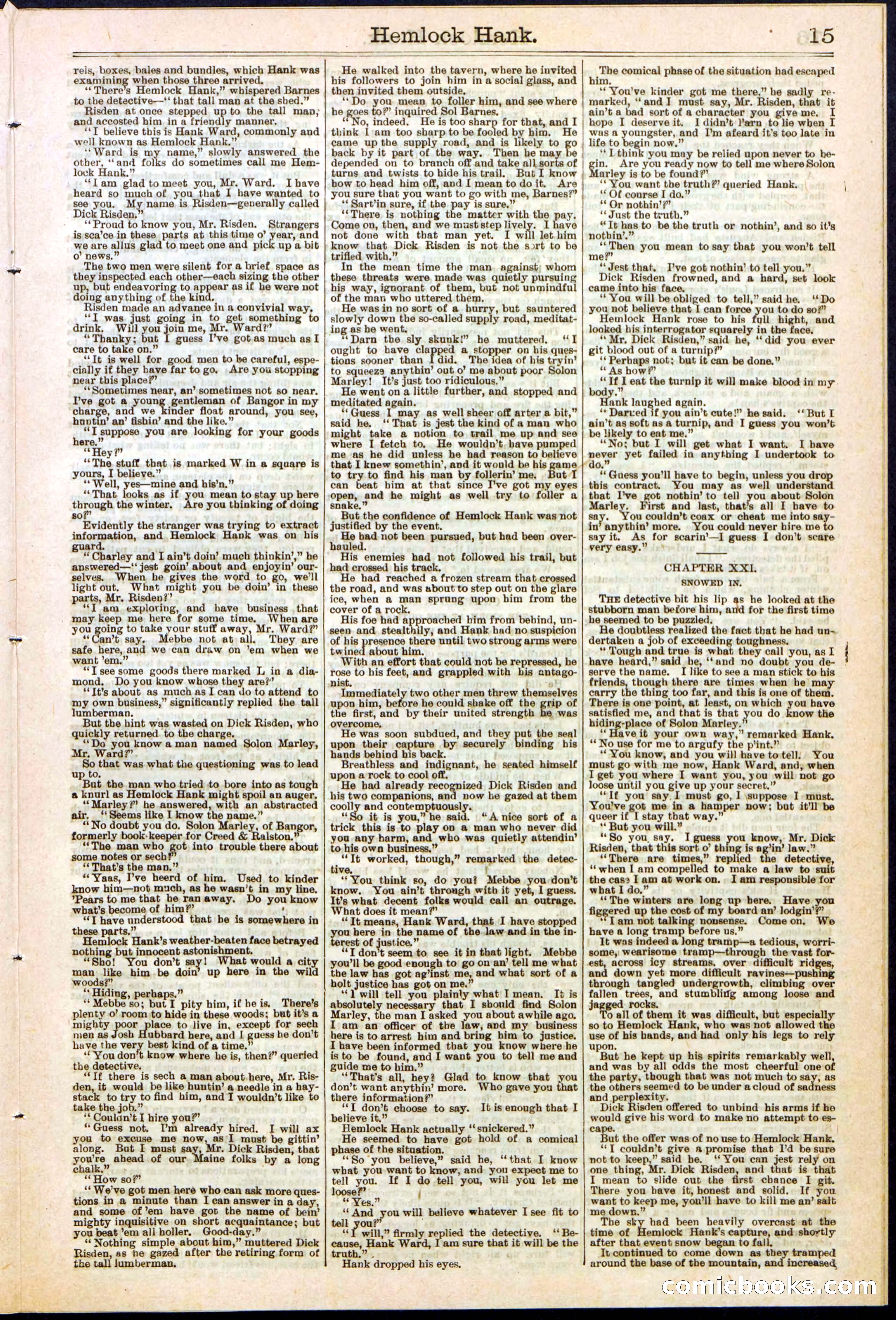 Beadle's New York Dime Library No. 308 — page 15 of 32