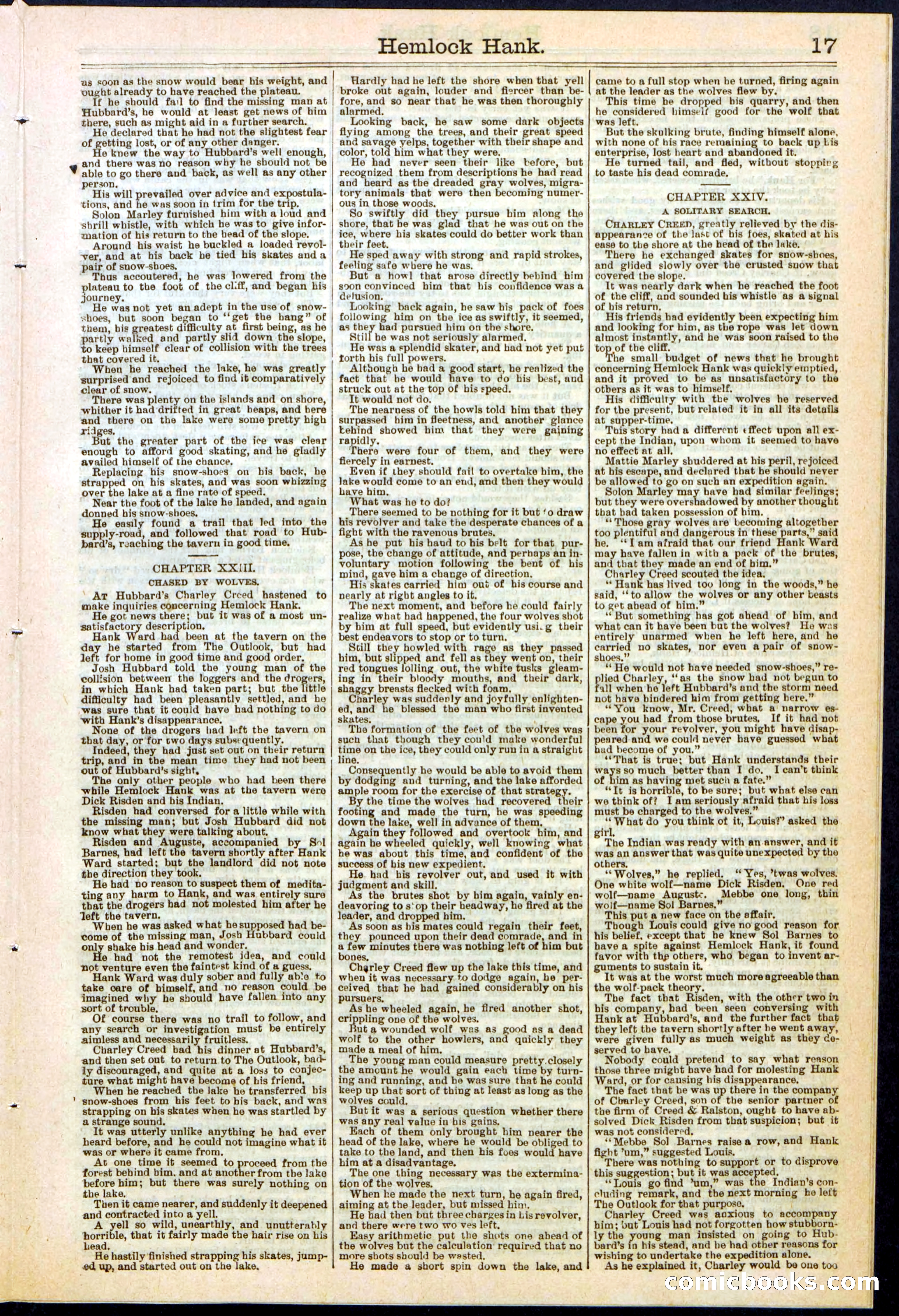 Beadle's New York Dime Library No. 308 — page 17 of 32
